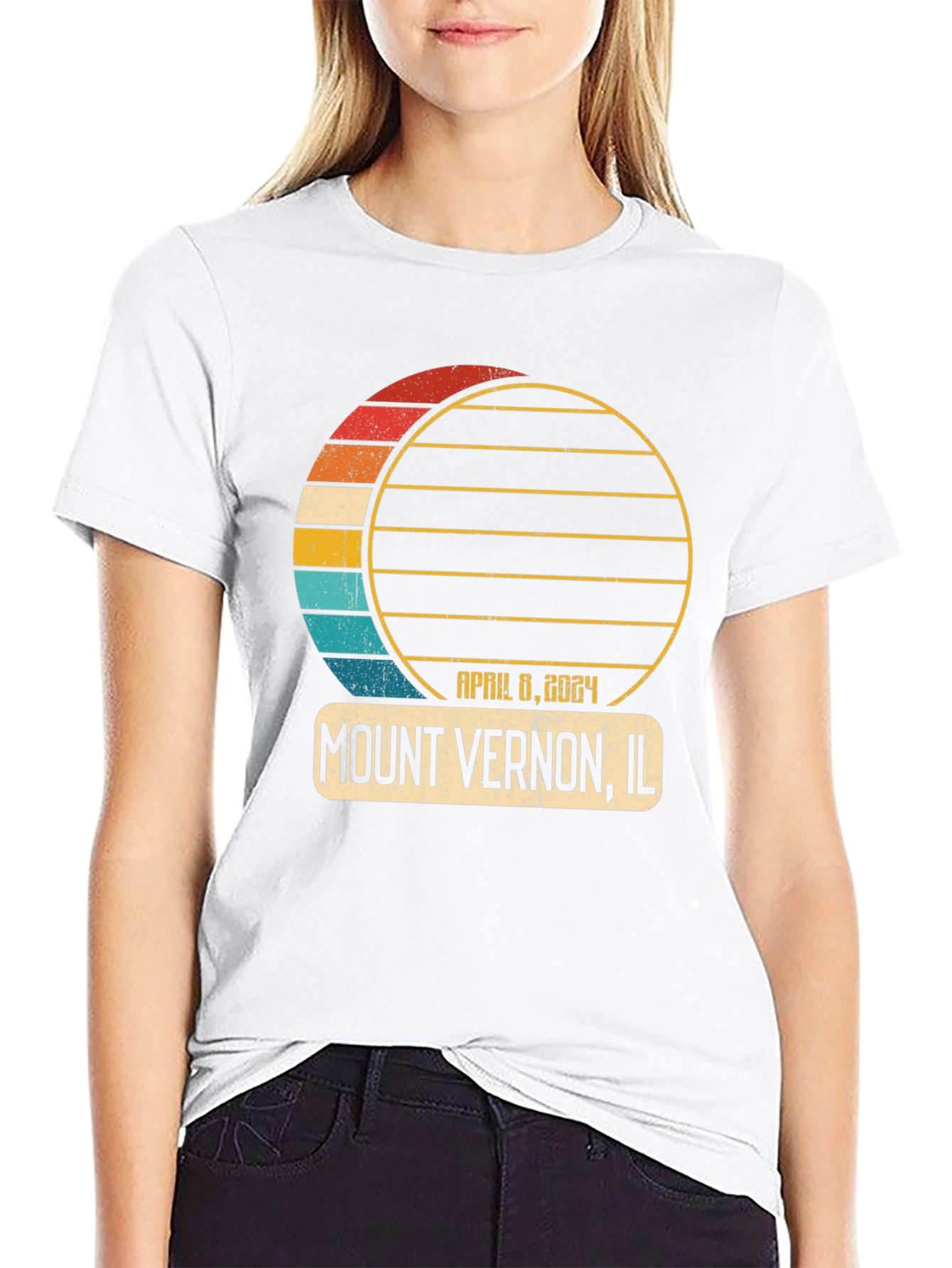 Mount Vernon IL Eclipse April 8 2024 T-Shirt