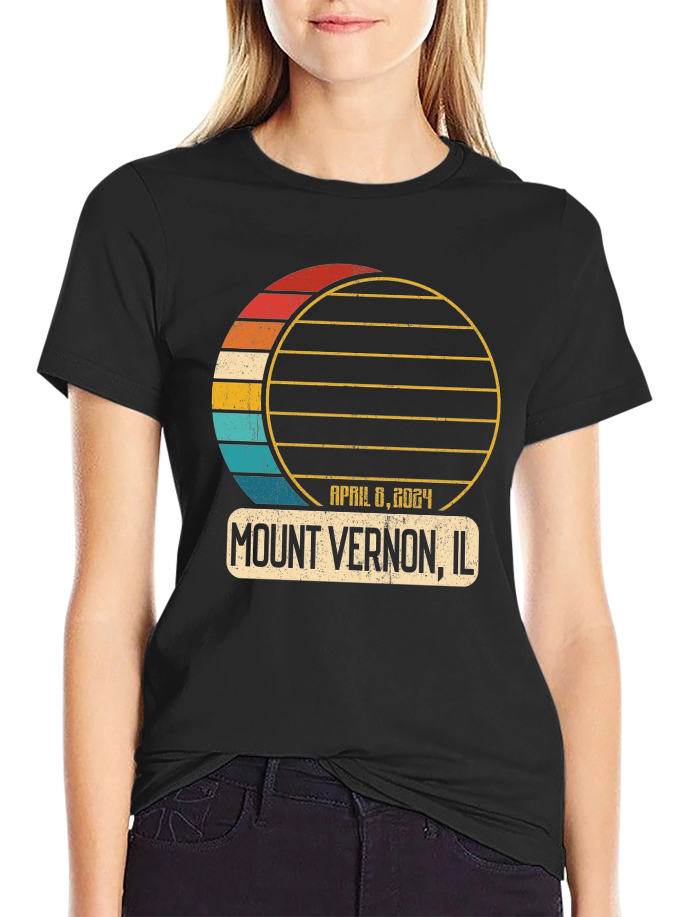 Mount Vernon IL Eclipse April 8 2024 T-Shirt