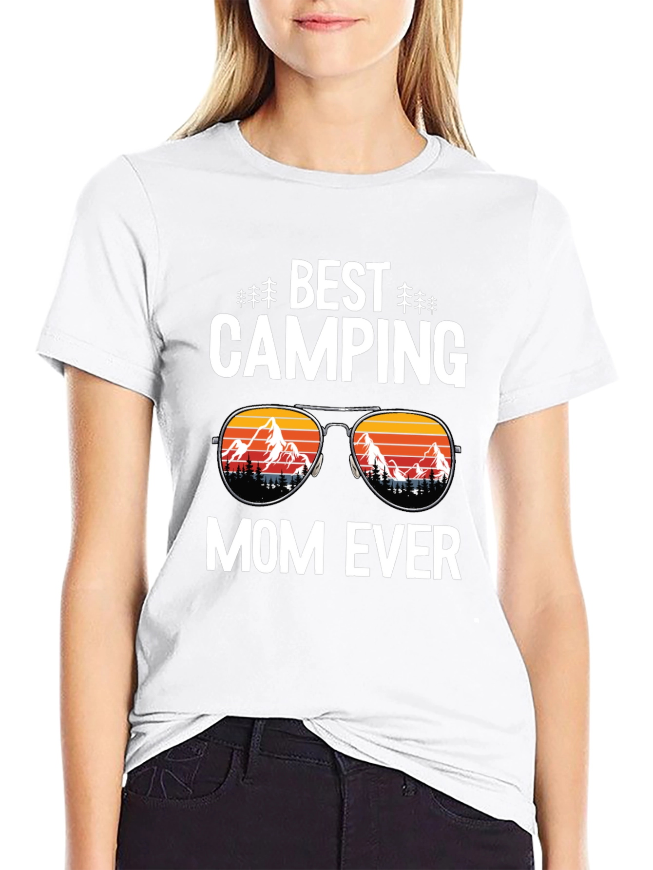 Best Camping Mom Ever T-Shirt Black