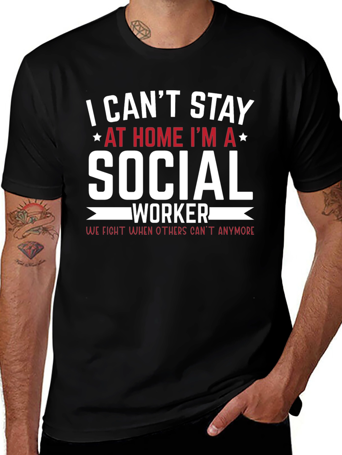 Social Worker T-Shirt - I Cant Stay Home