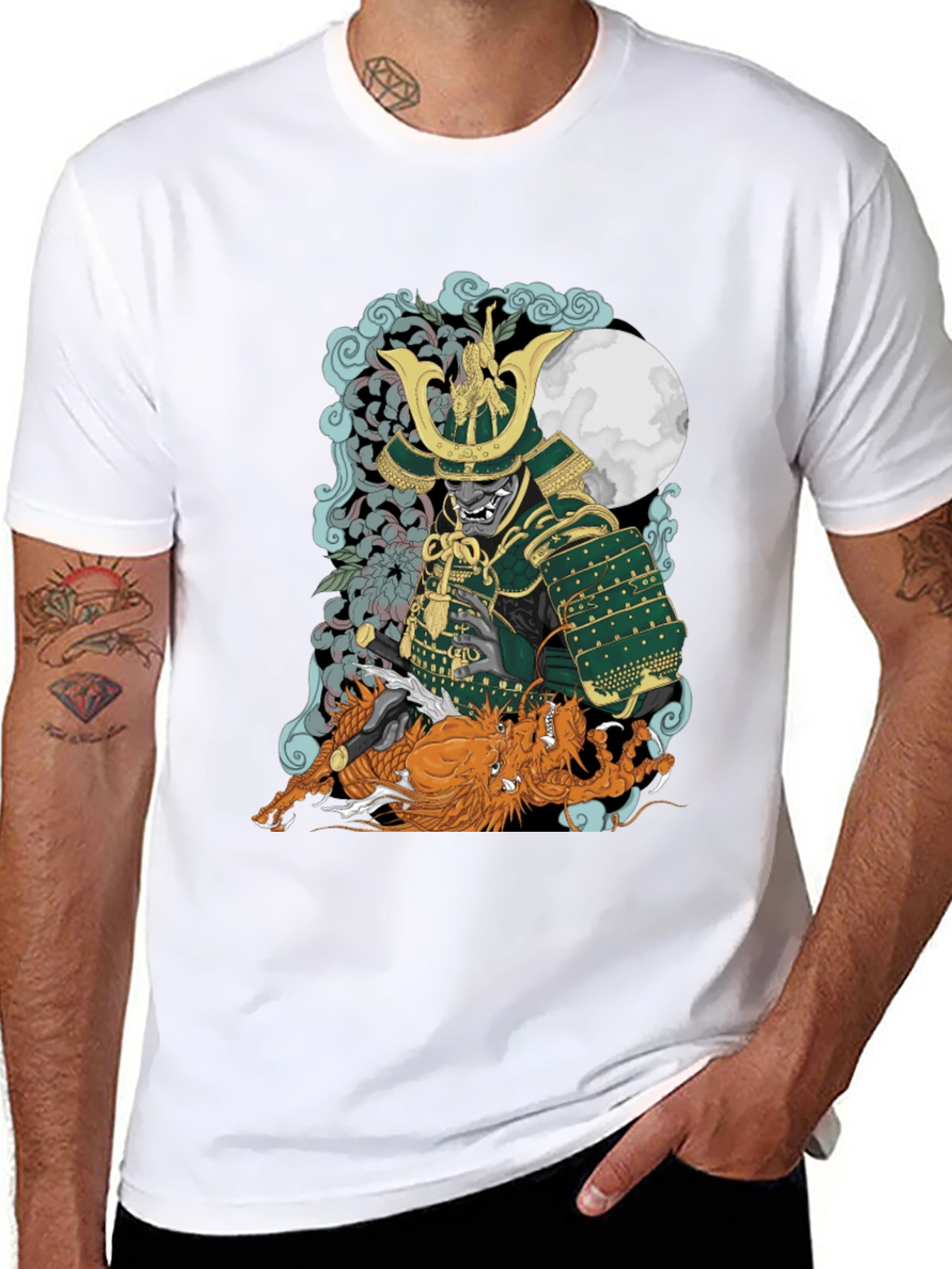 Samurai & Dragon Graphic Tee