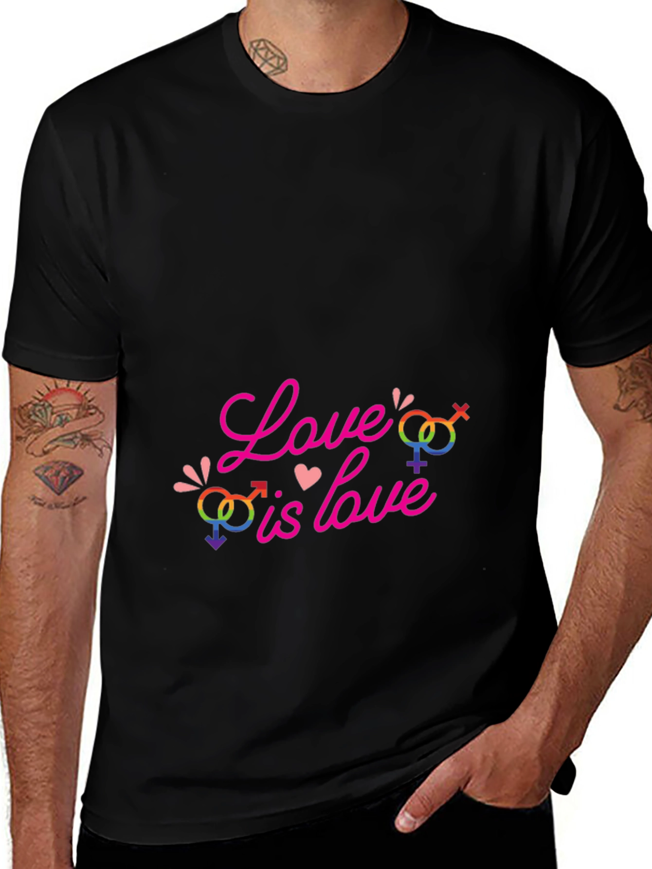 Love is Love Rainbow Graphic Tee