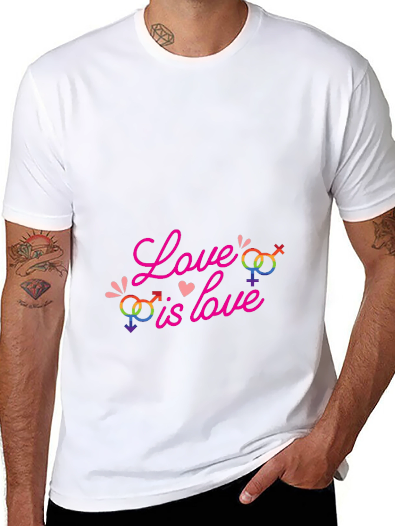 Love is Love Rainbow Graphic Tee