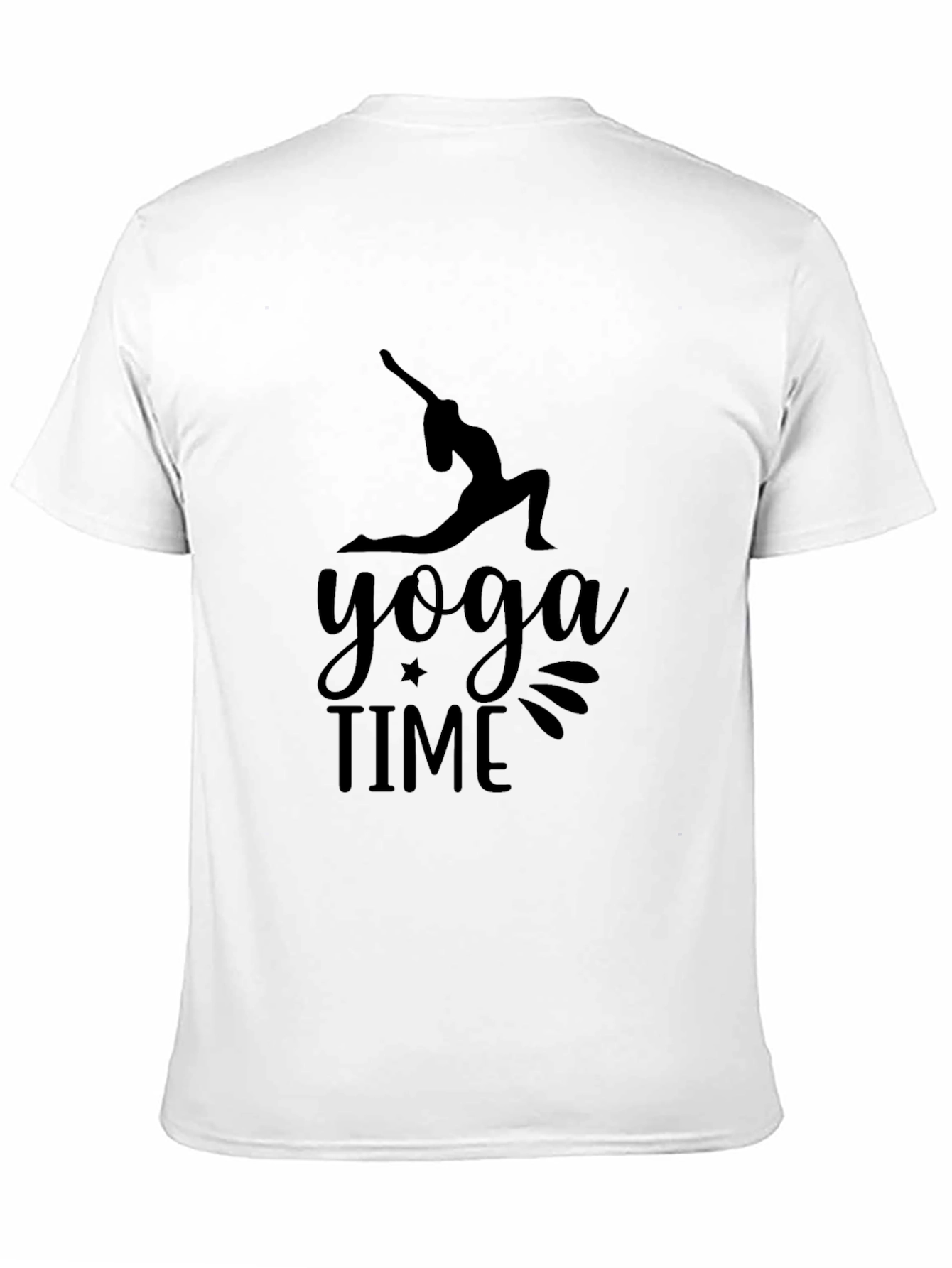 Yoga Time Graphic Black T-Shirt