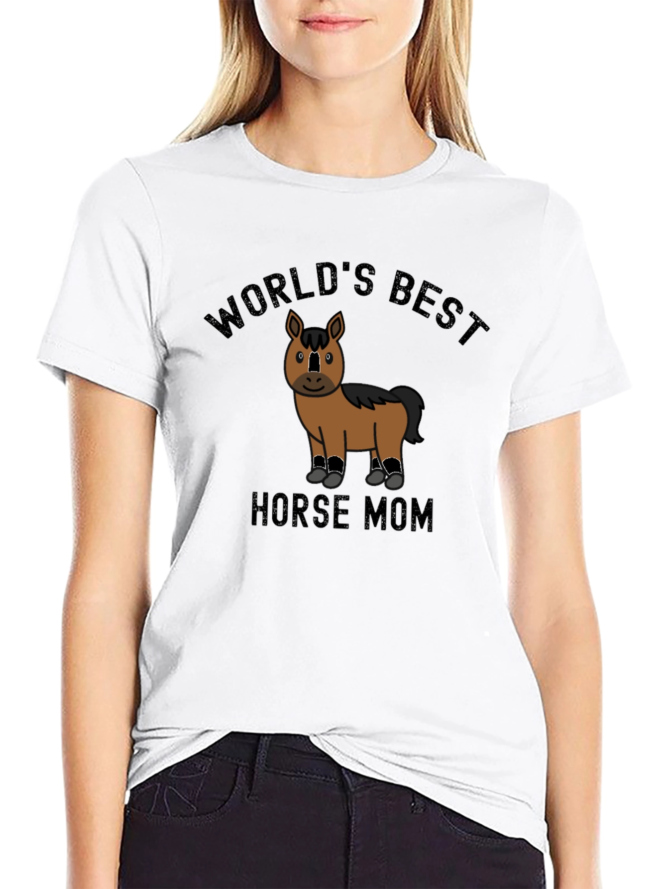 Worlds Best Horse Mom Graphic Tee