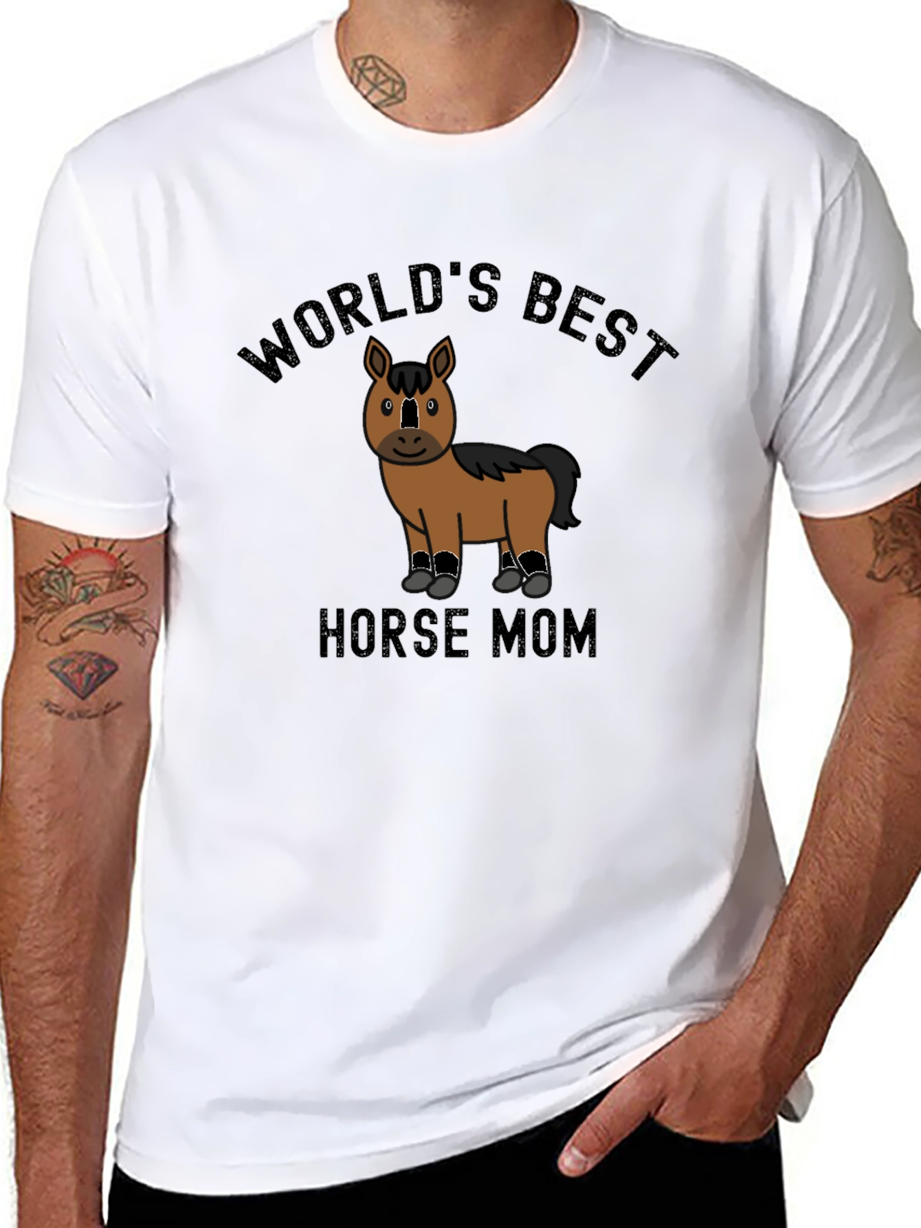 Worlds Best Horse Mom Graphic Tee