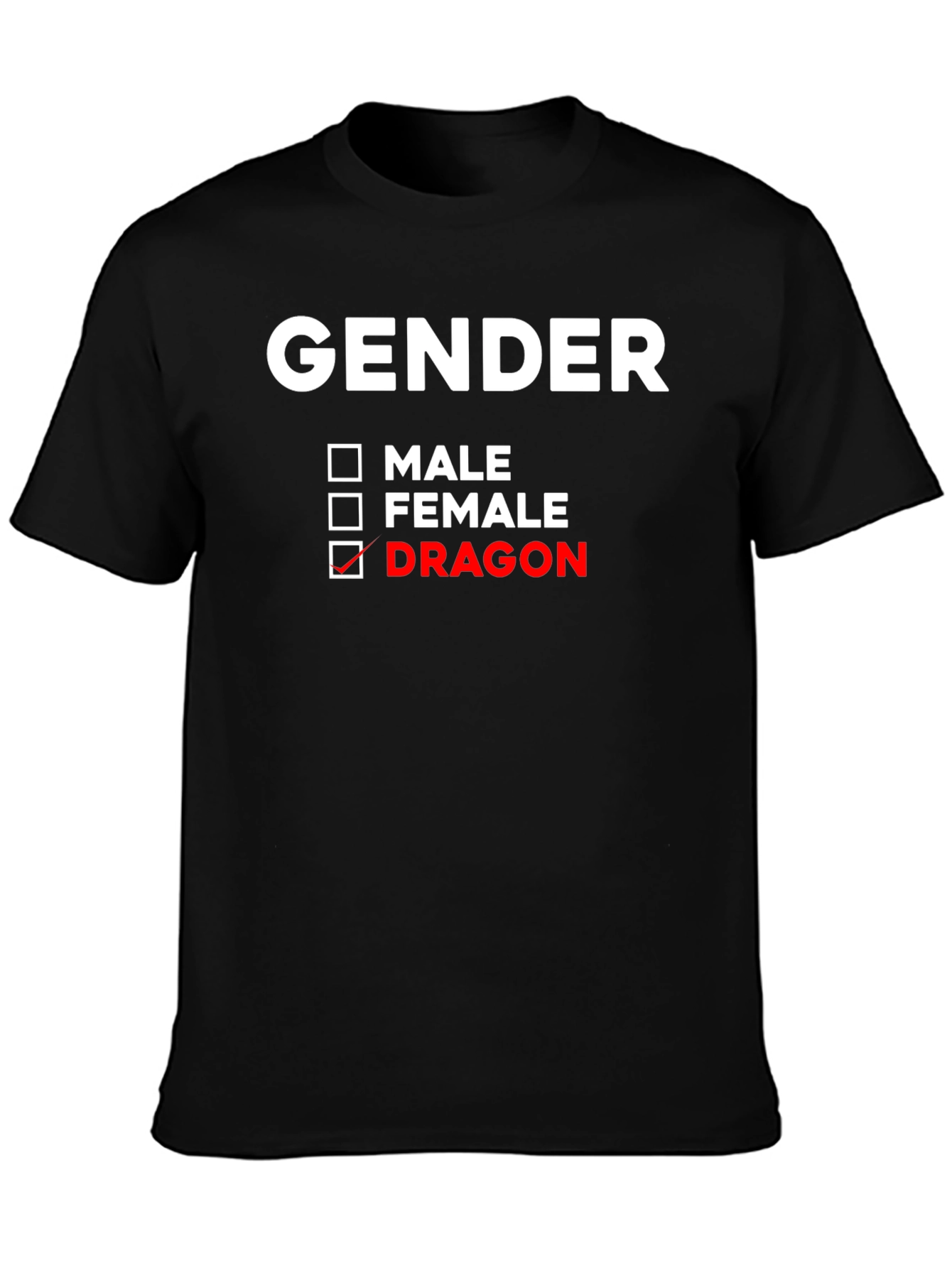 Gender Dragon T-Shirt - Unique Novelty Tee
