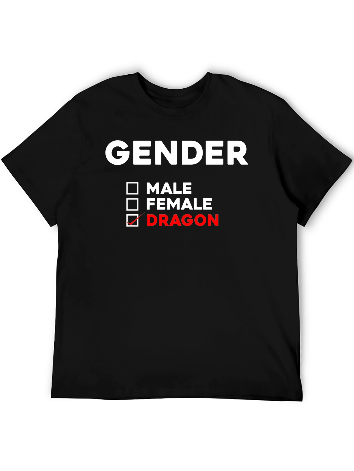 Gender Dragon T-Shirt - Unique Novelty Tee