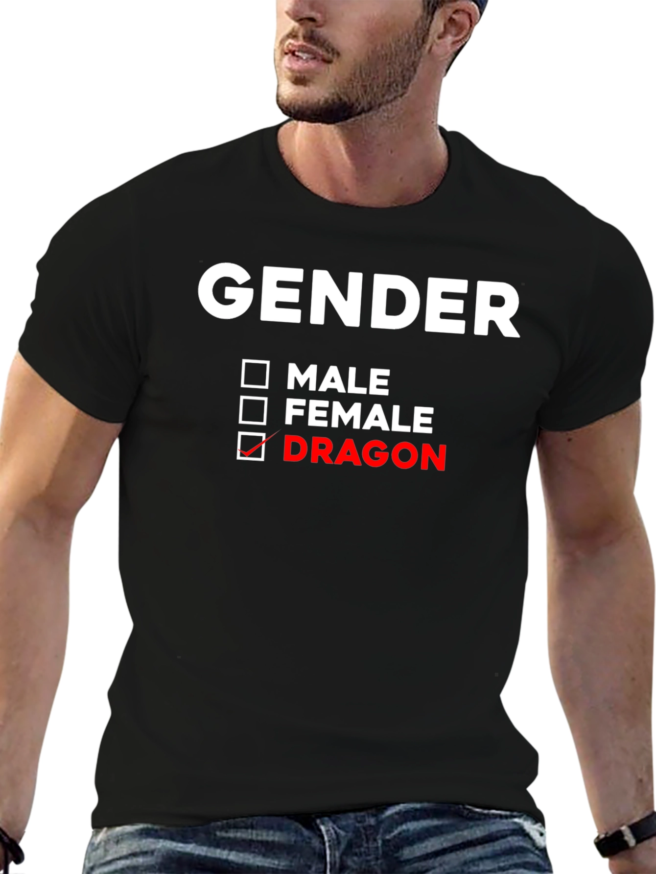 Gender Dragon T-Shirt - Unique Novelty Tee