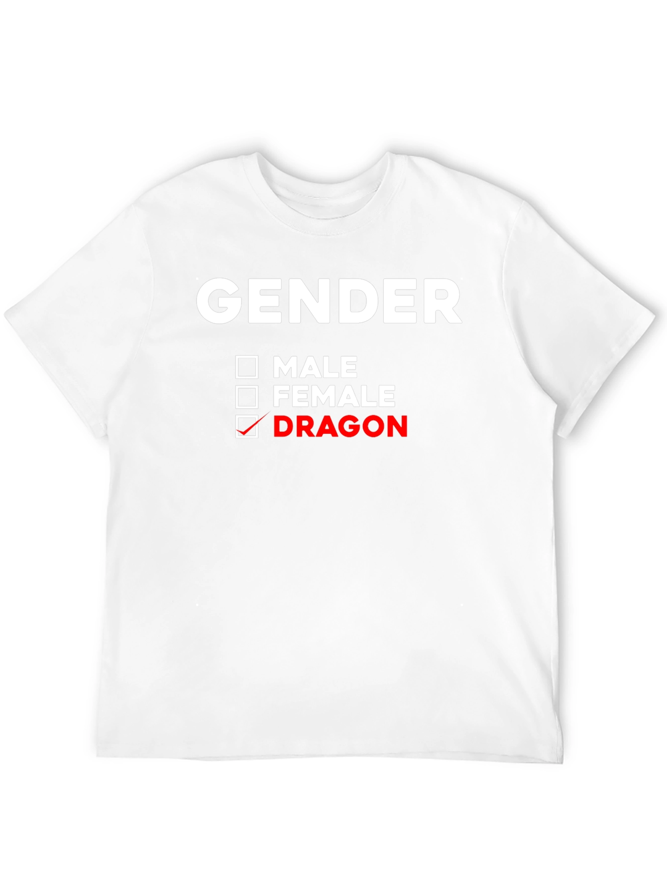 Gender Dragon T-Shirt - Unique Novelty Tee