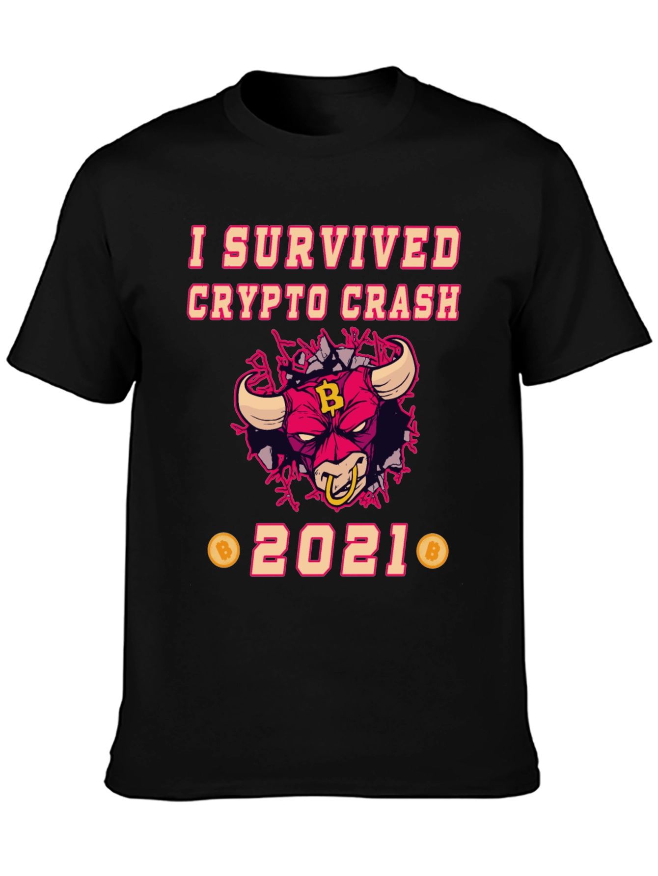 Crypto Crash 2021 Survivor T-Shirt