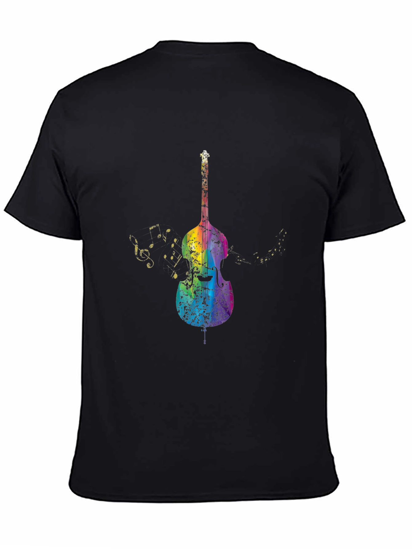 Rainbow Bass Guitar Music T-Shirt