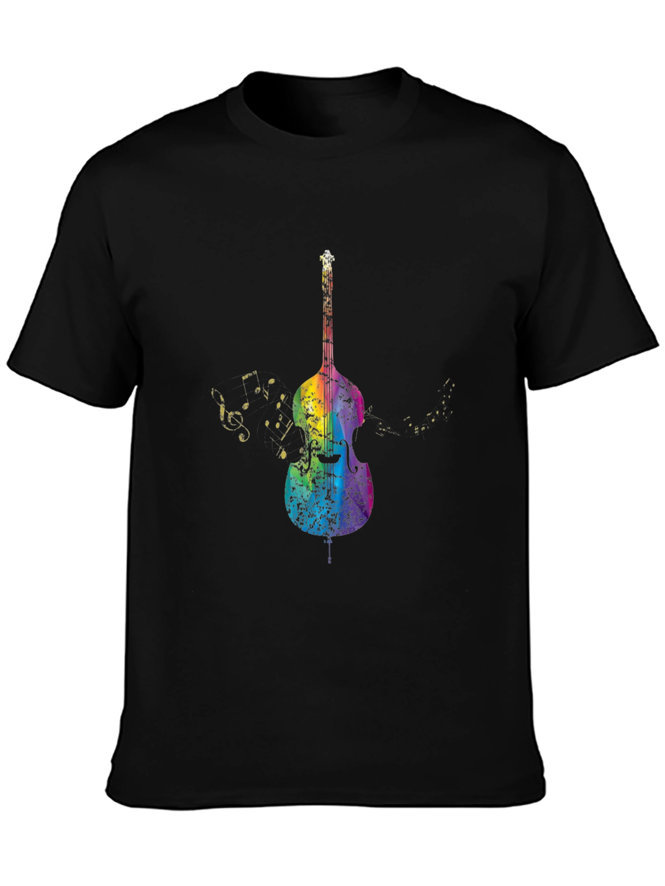 Rainbow Bass Guitar Music T-Shirt
