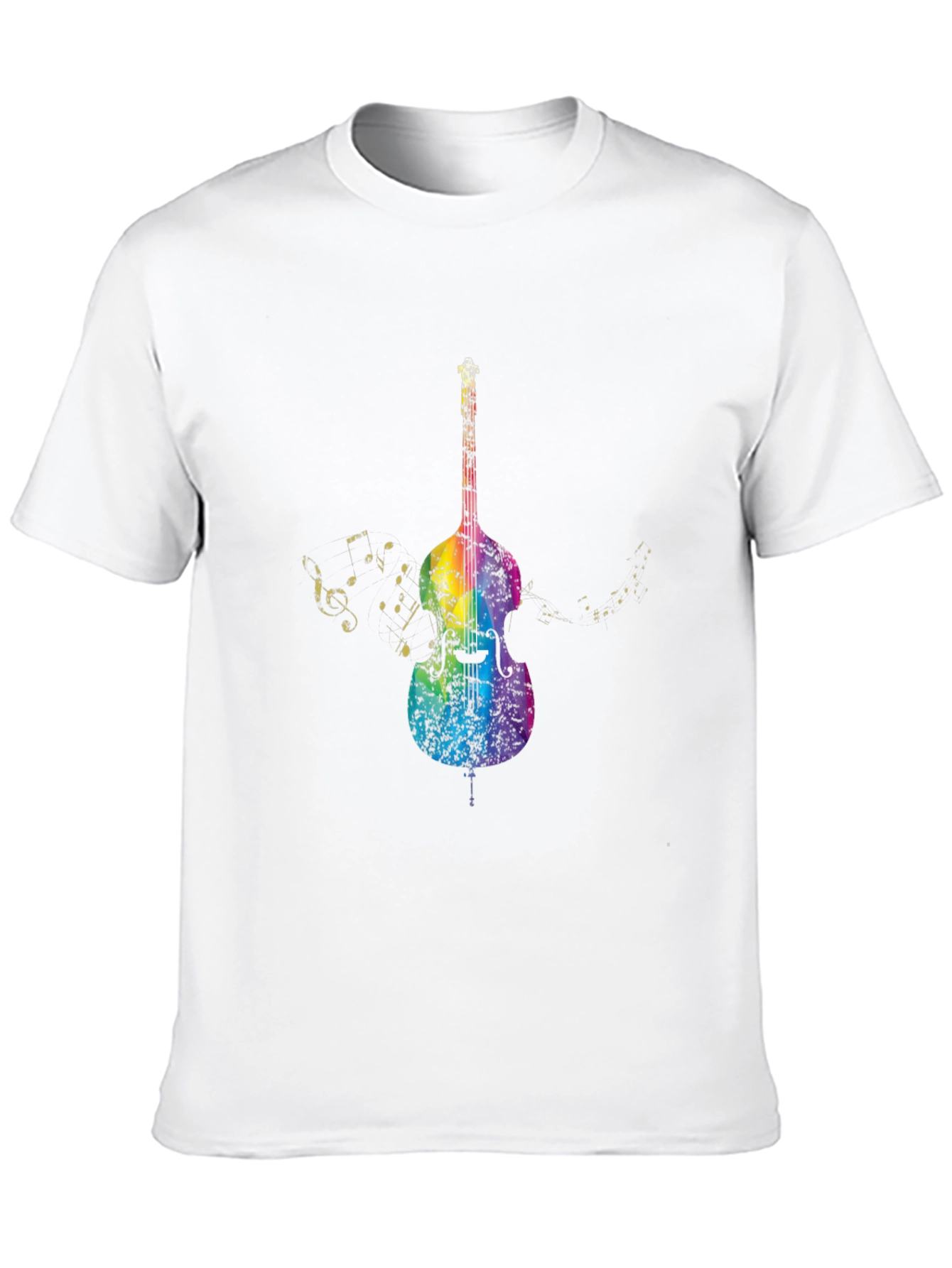 Rainbow Bass Guitar Music T-Shirt