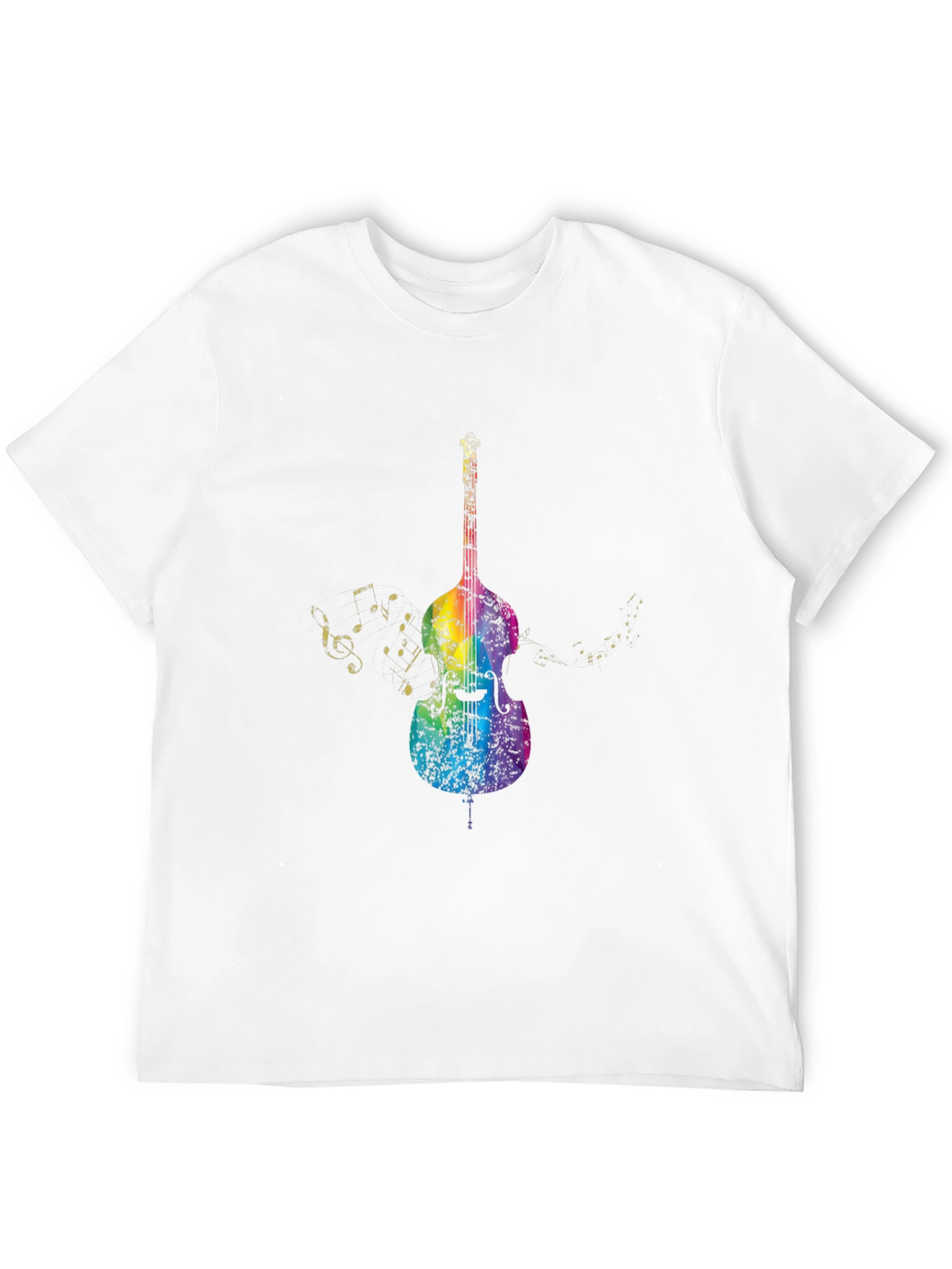 Rainbow Bass Guitar Music T-Shirt
