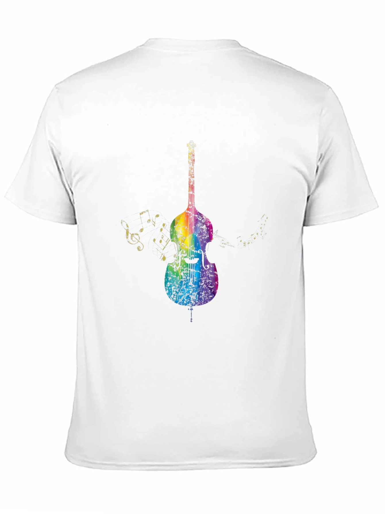 Rainbow Bass Guitar Music T-Shirt