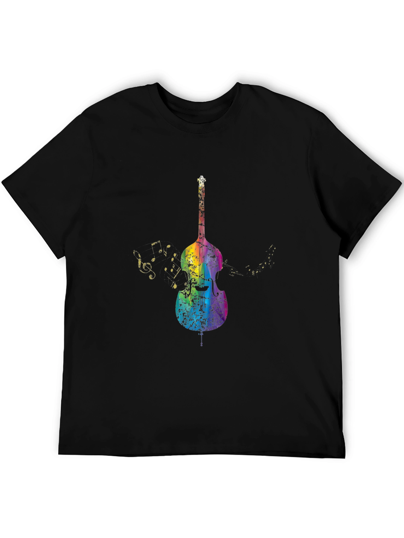 Rainbow Bass Guitar Music T-Shirt