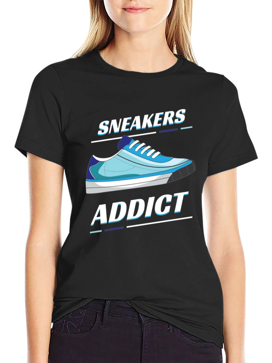 Sneakers Addict Black T-Shirt