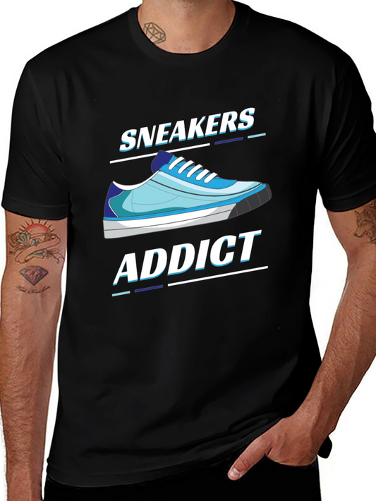 Sneakers Addict Black T-Shirt