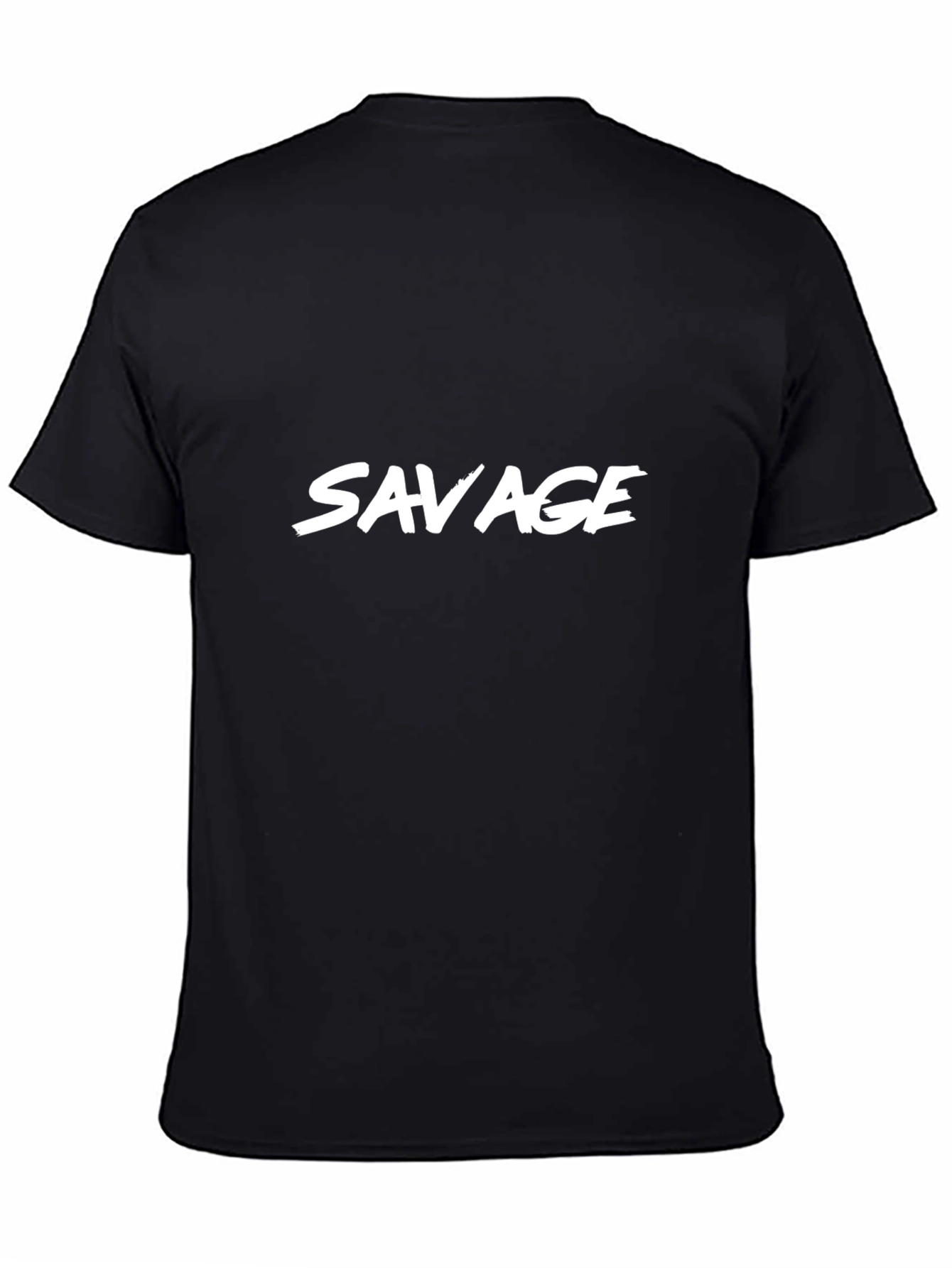 Savage Graphic Print Black T-Shirt