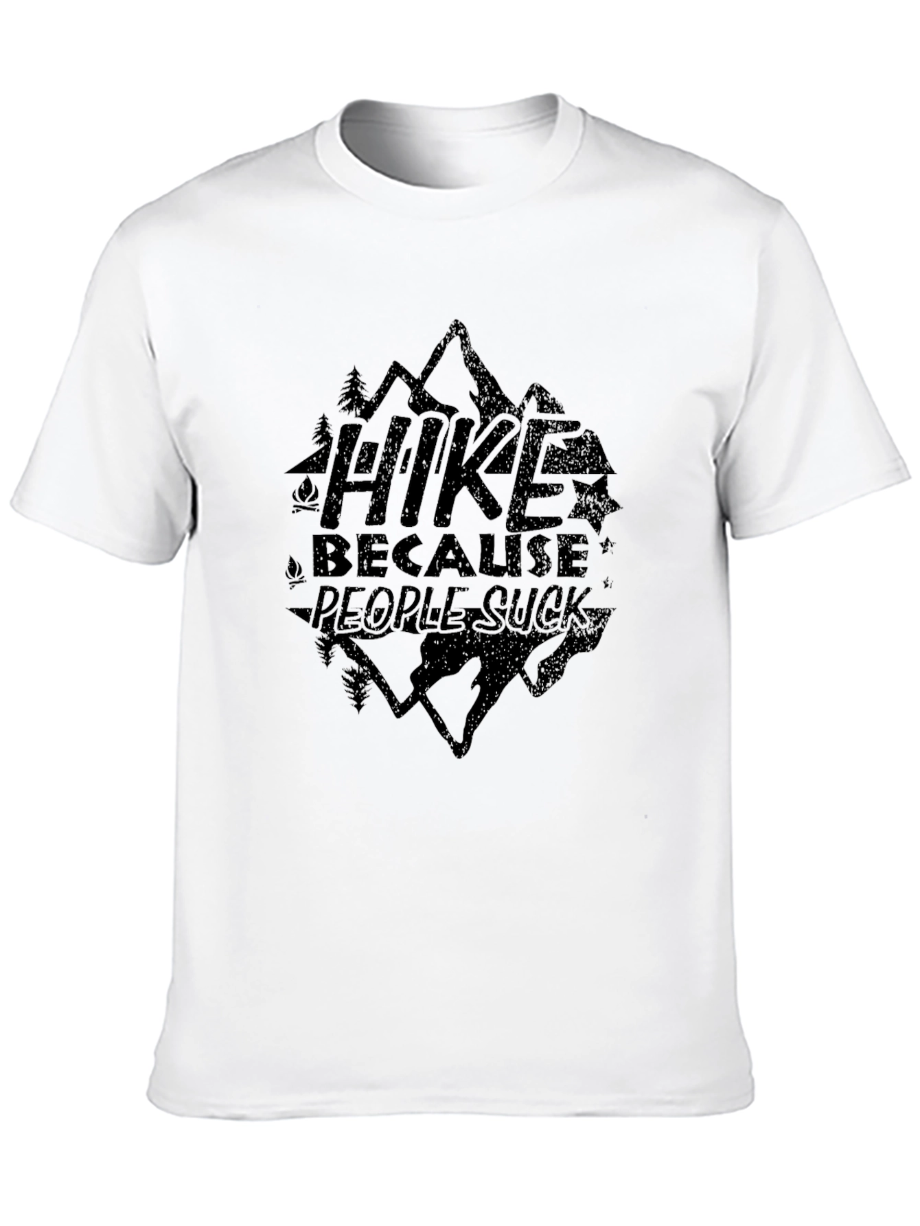 Hike Because People Suck Graphic T-Shirt