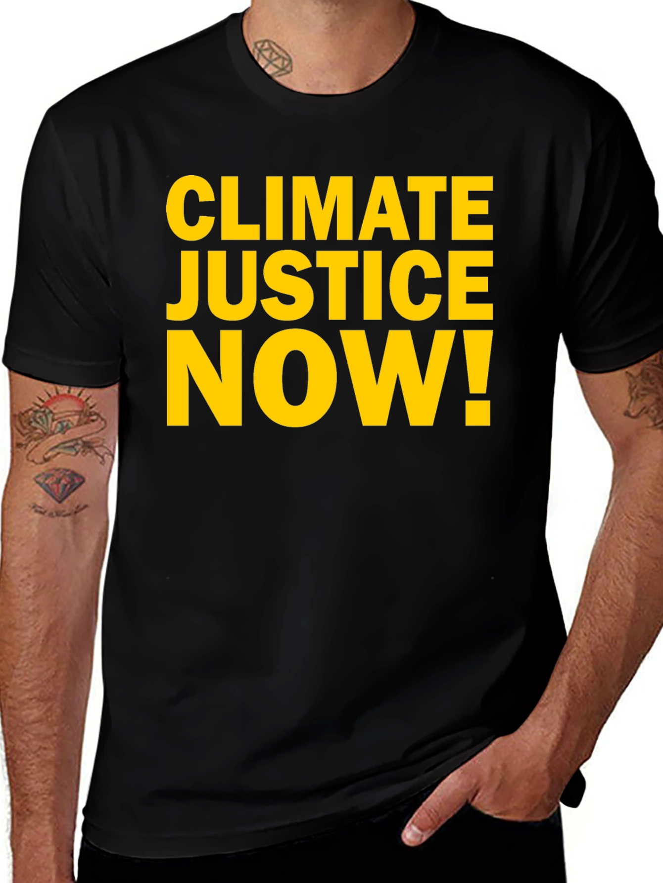 Climate Justice Now T-Shirt - Bold Environmental Activism Tee
