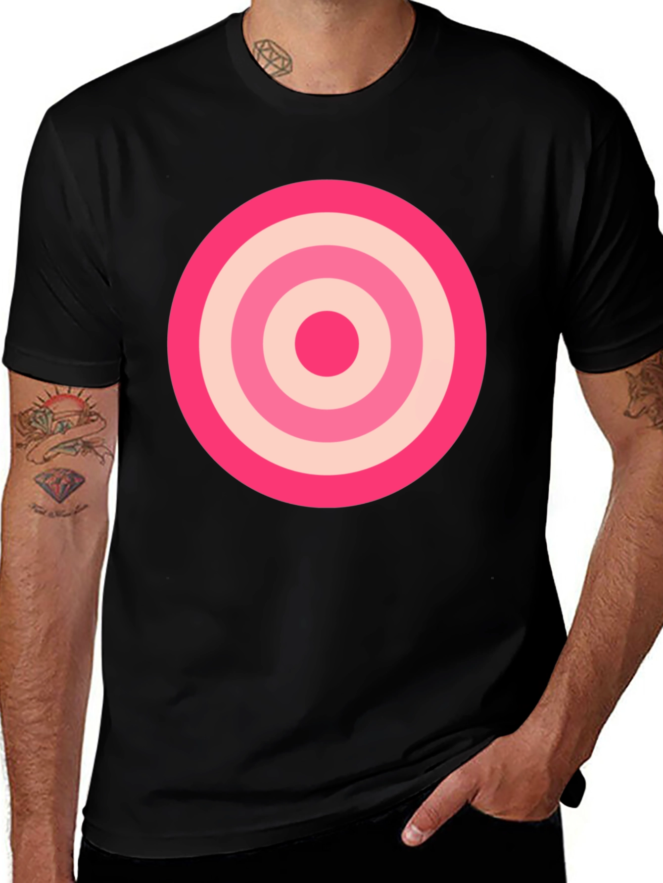 Retro Target Graphic Tee - Classic Style