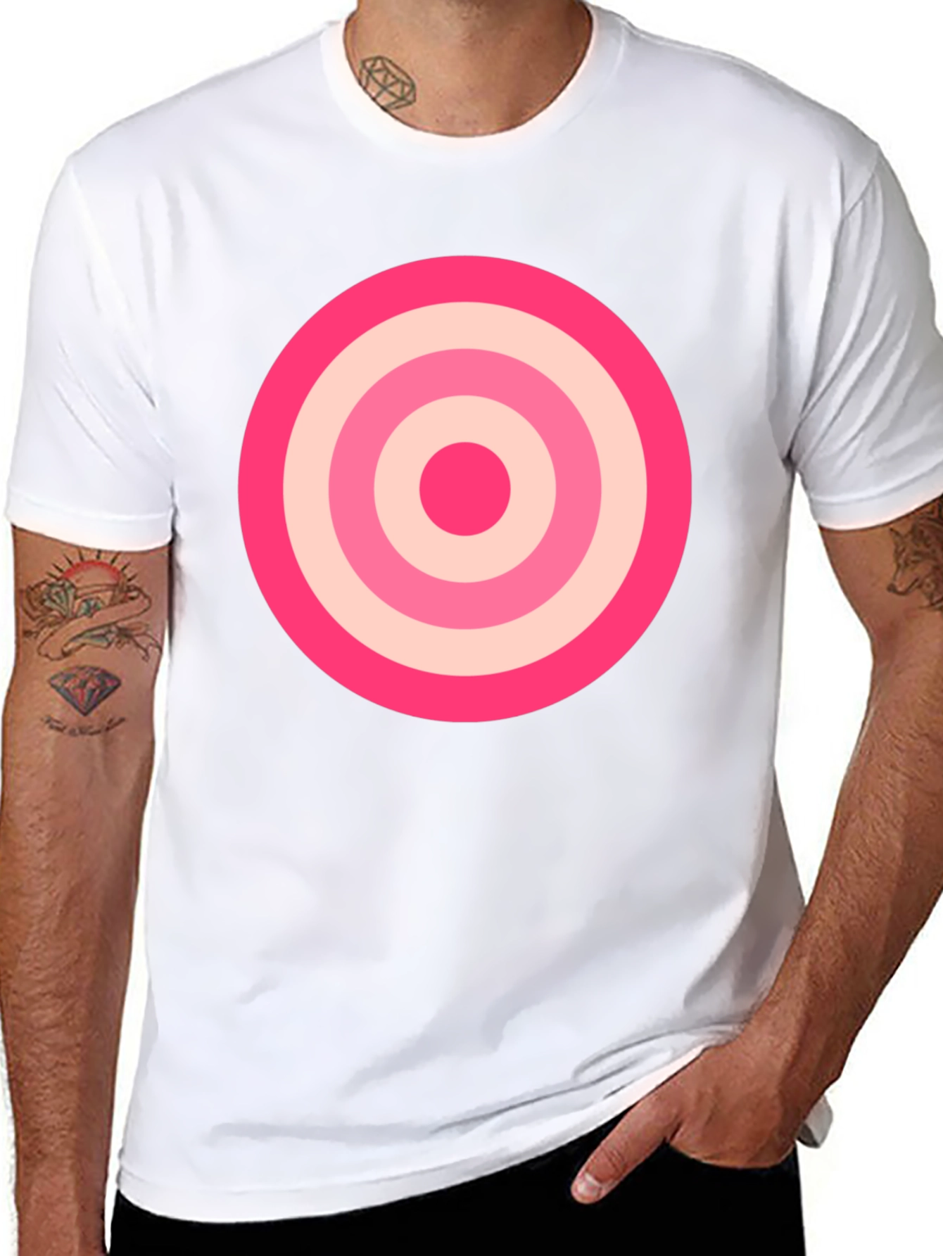 Retro Target Graphic Tee - Classic Style