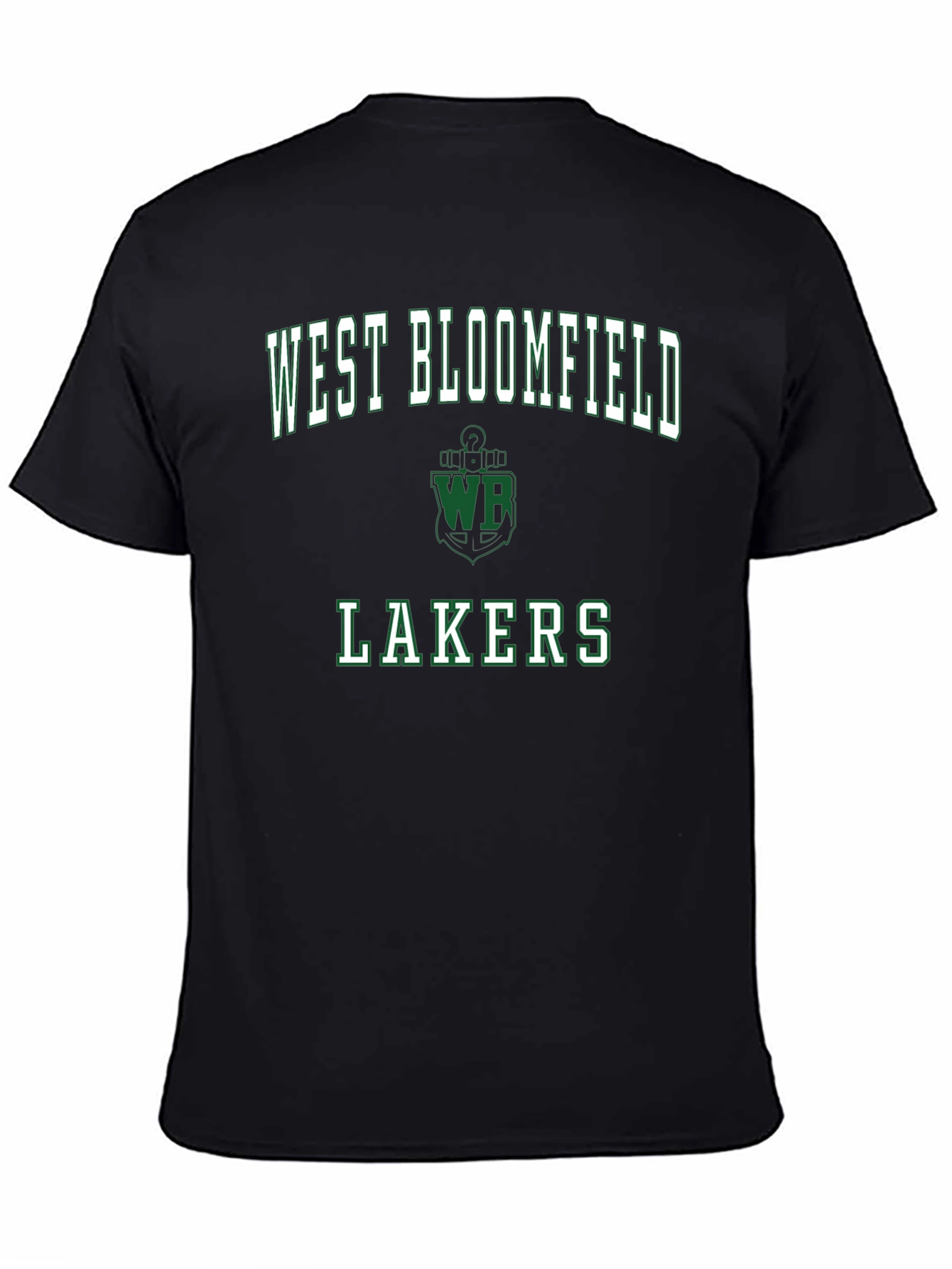 West Bloomfield Lakers Black T-Shirt