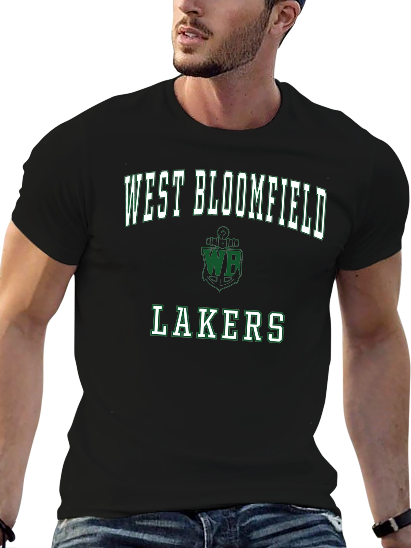 West Bloomfield Lakers Black T-Shirt