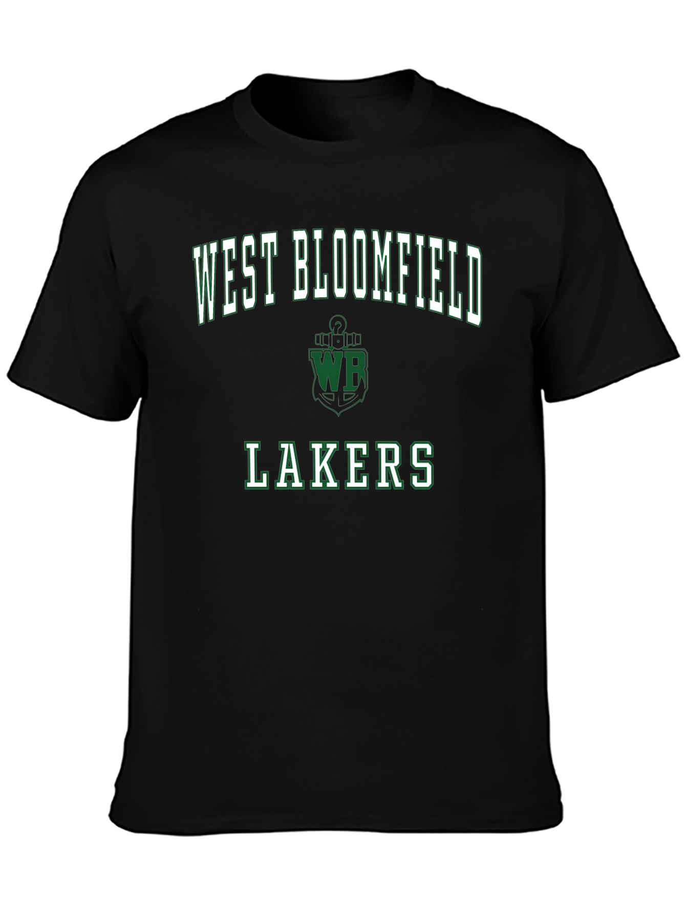 West Bloomfield Lakers Black T-Shirt