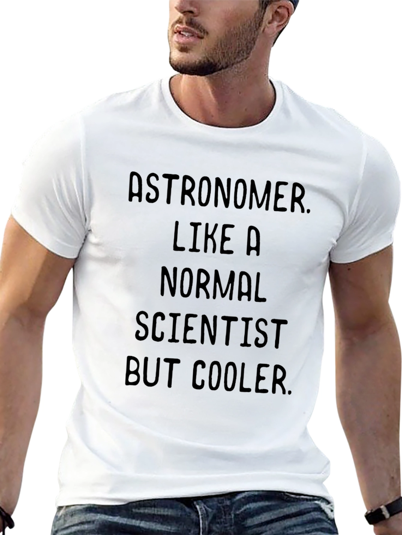 Astronomer Cool Scientist Black T-Shirt