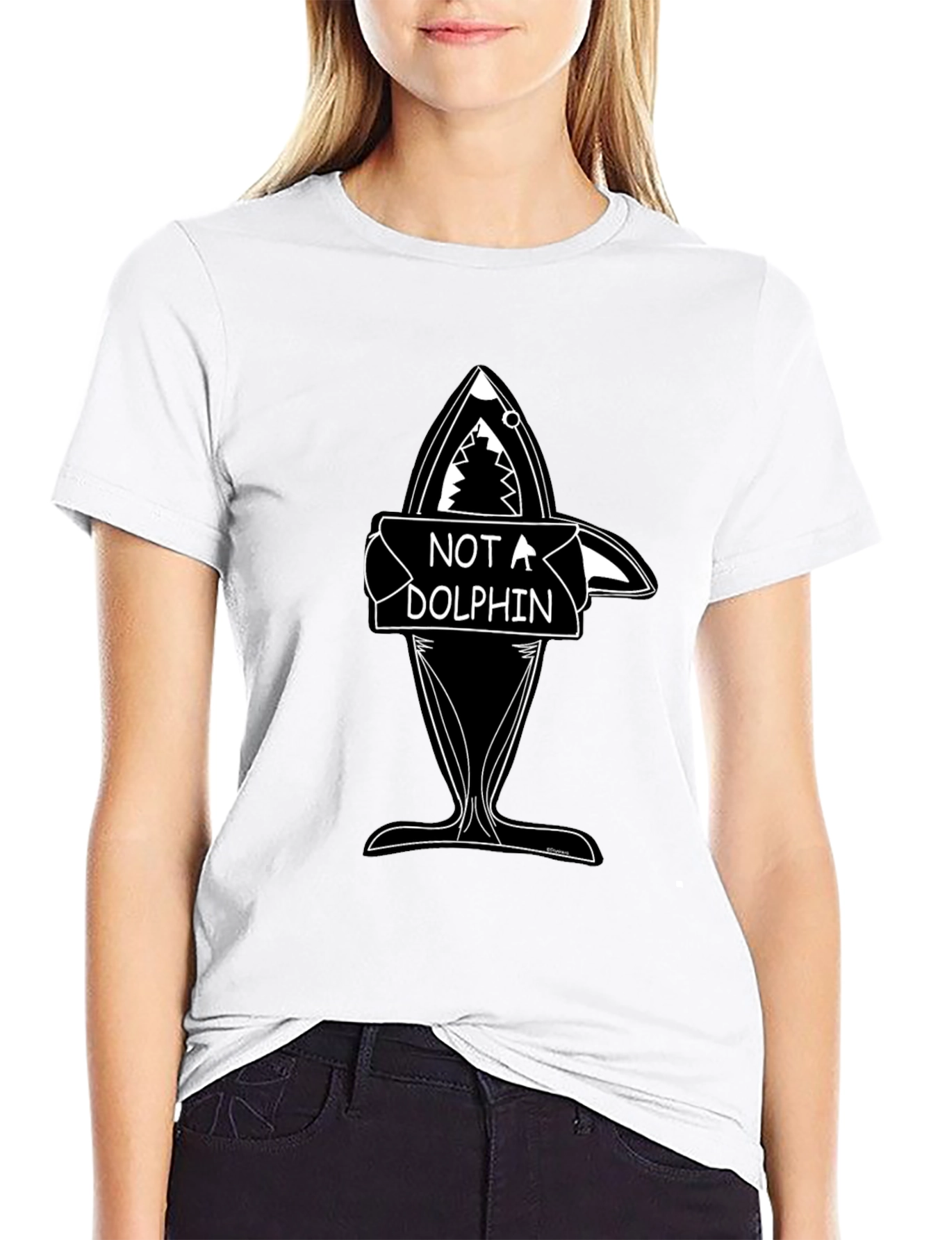 Shark Not a Dolphin Graphic T-Shirt