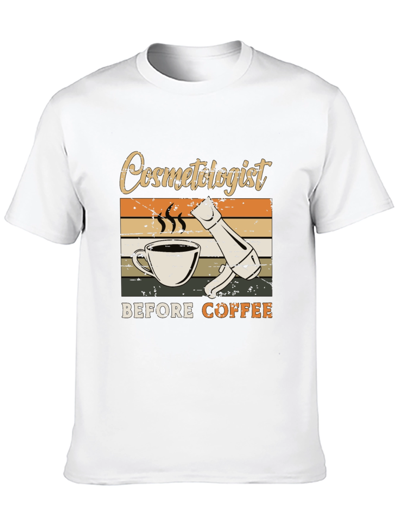 Cosmetologist Before Coffee Graphic Tee