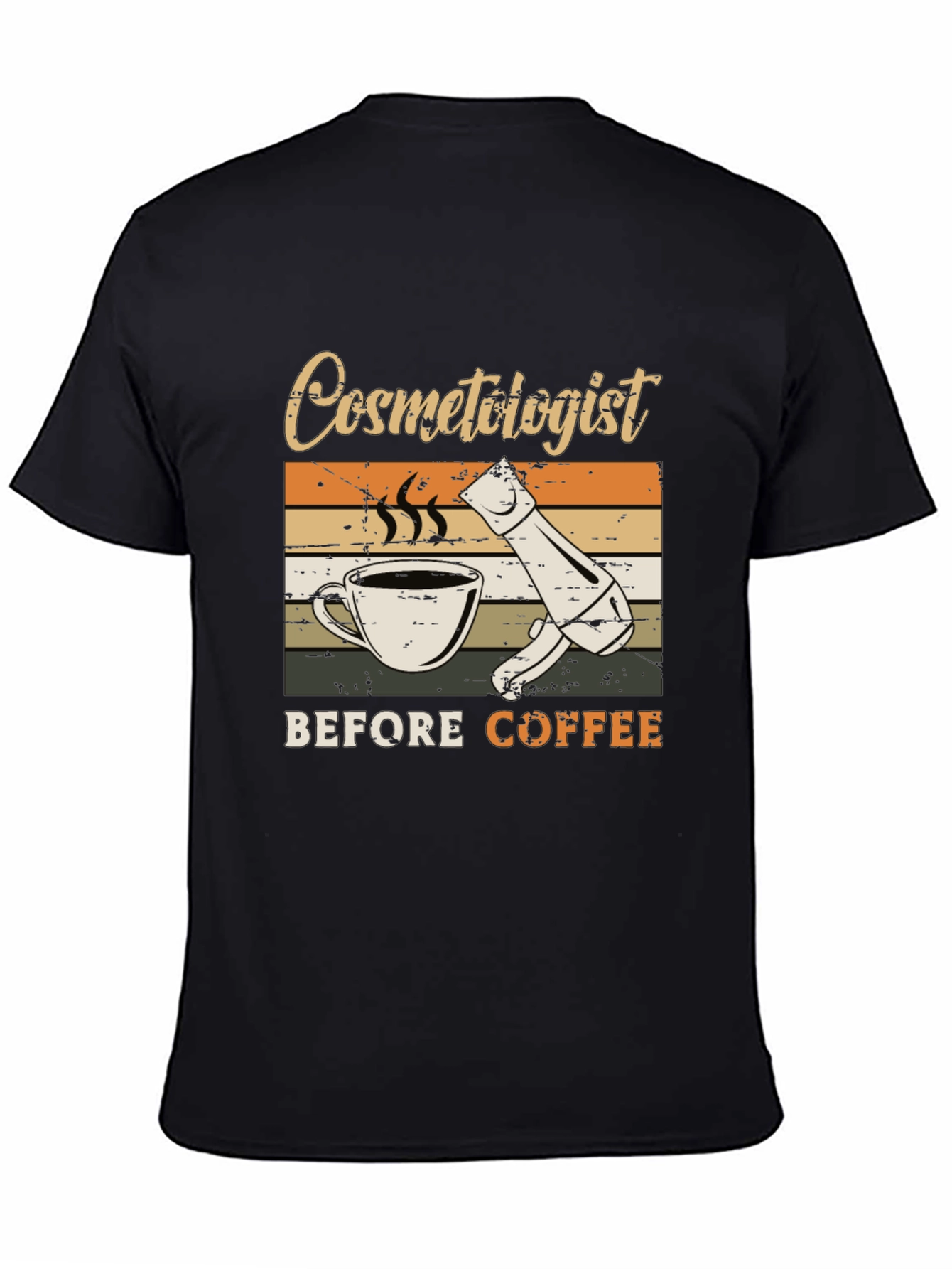 Cosmetologist Before Coffee Graphic Tee
