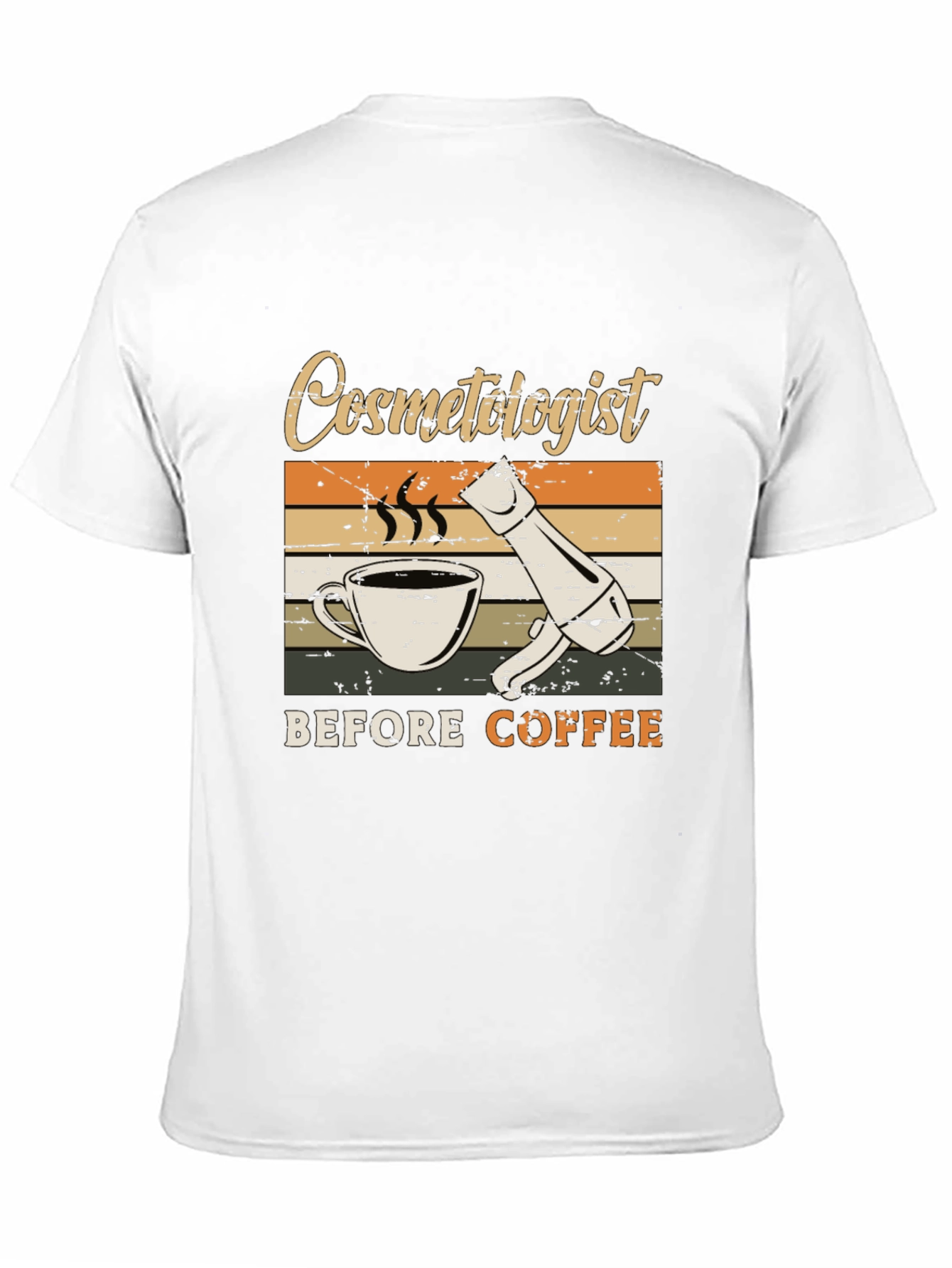 Cosmetologist Before Coffee Graphic Tee