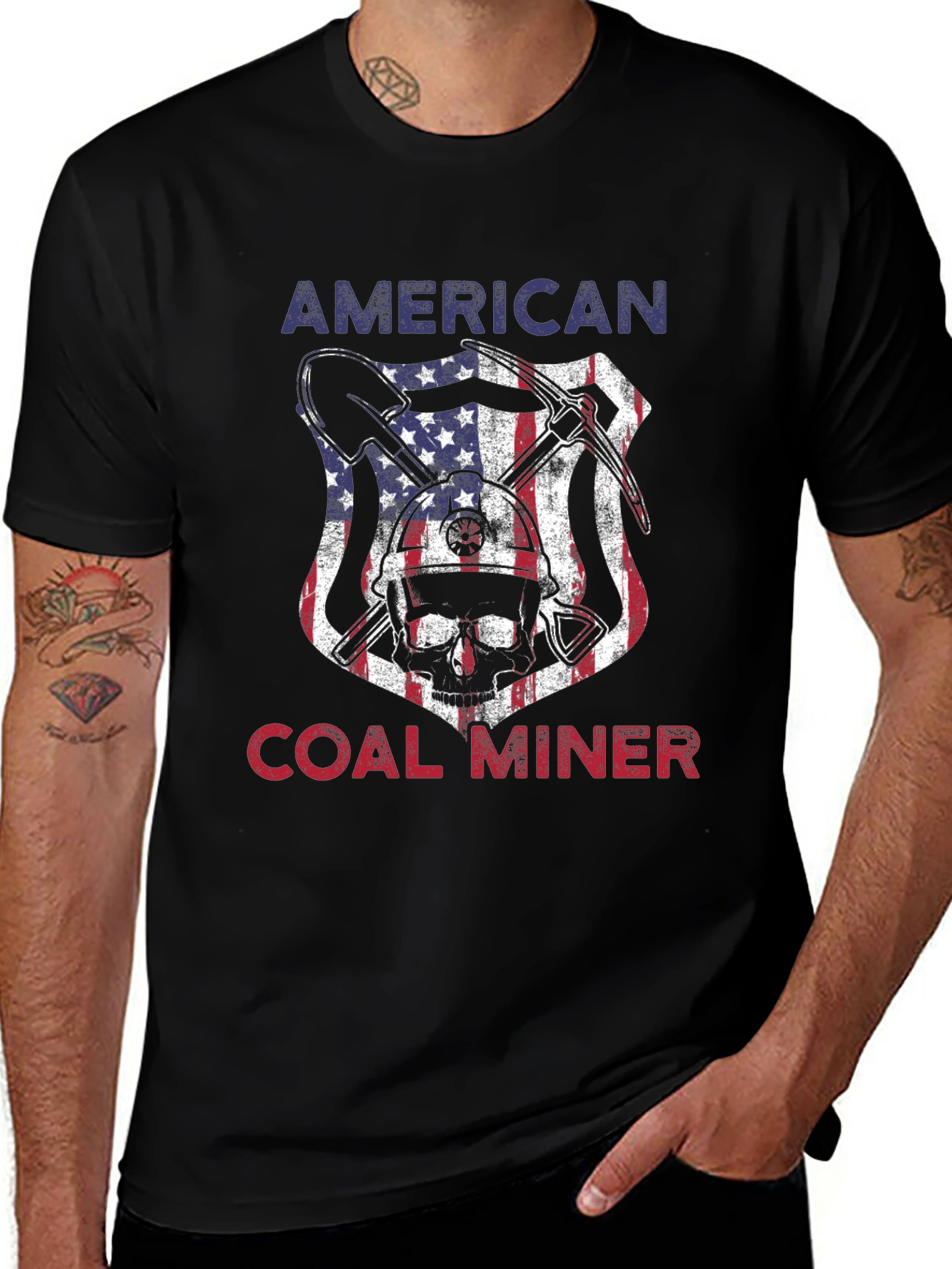American Coal Miner Graphic Tee