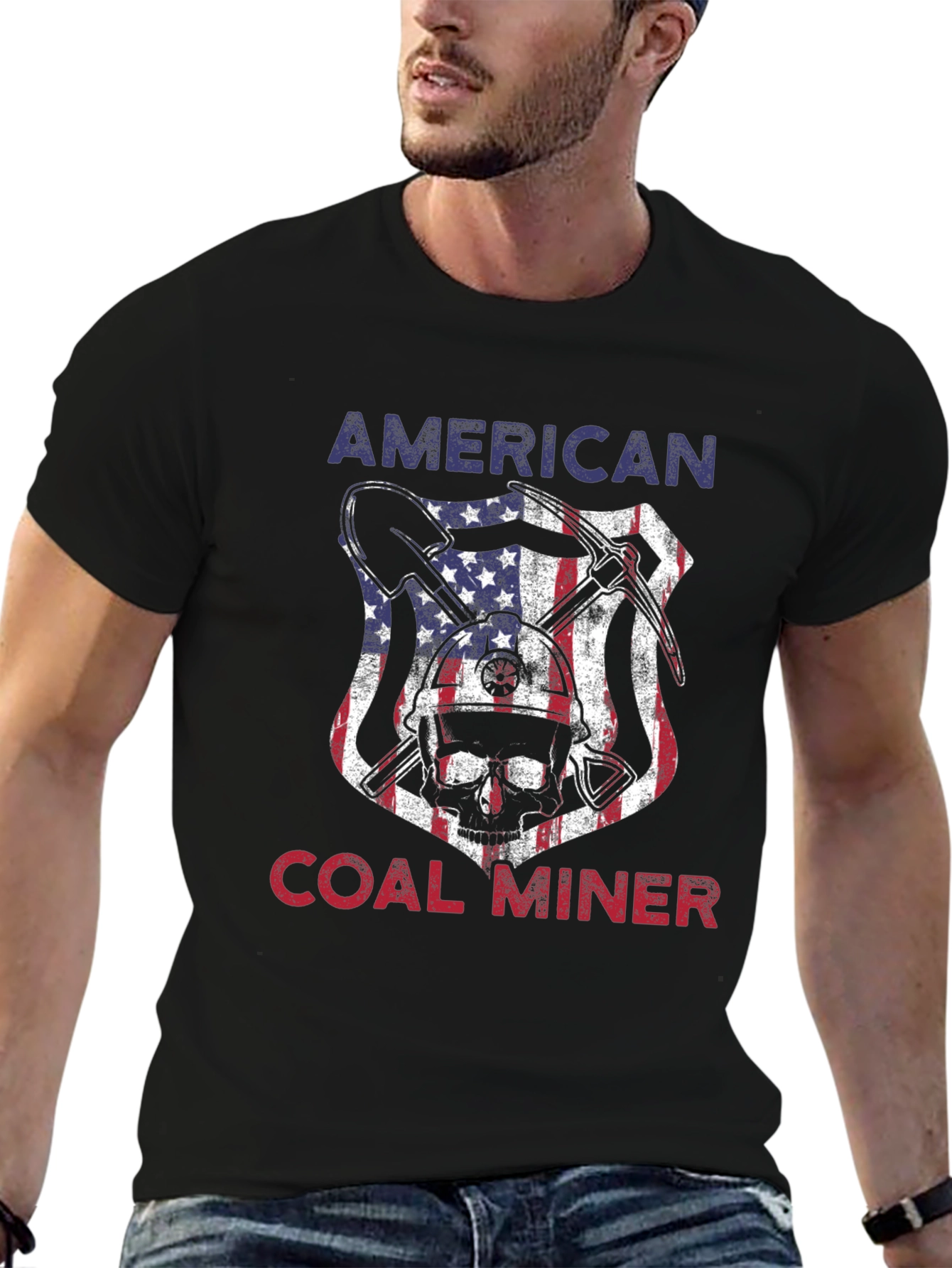 American Coal Miner Graphic Tee