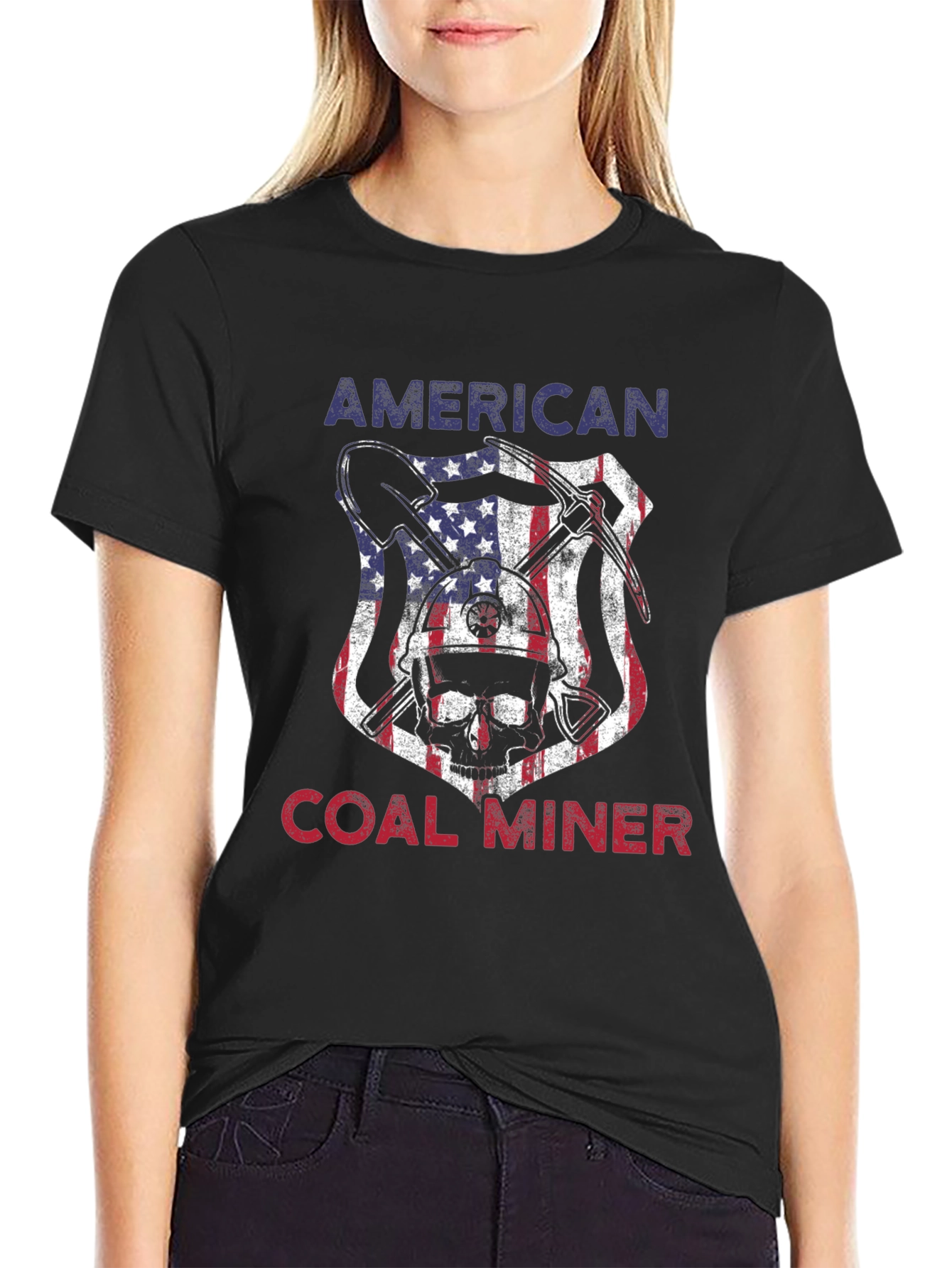 American Coal Miner Graphic Tee