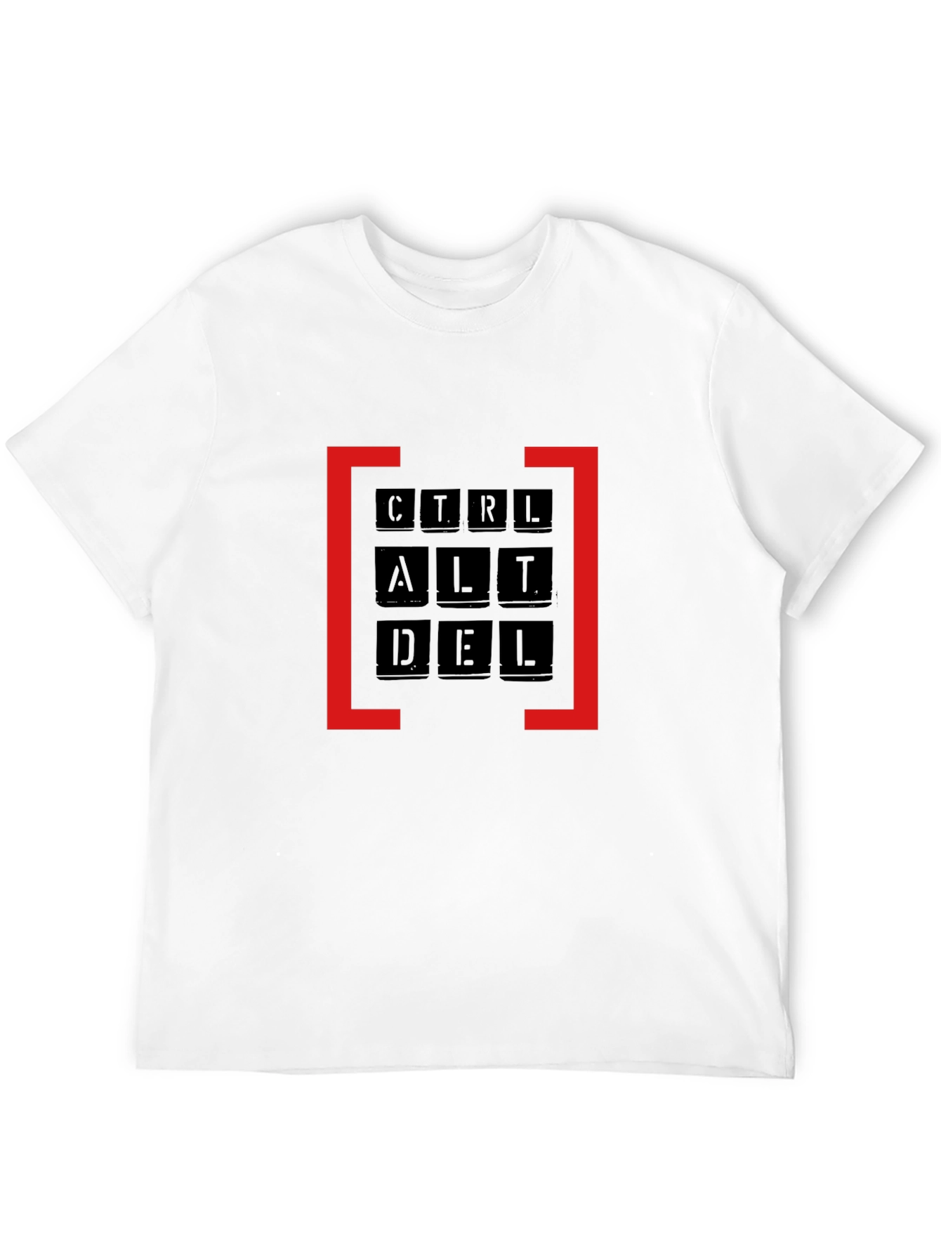 Ctrl Alt Del Graphic Tee - Black Cotton T-Shirt