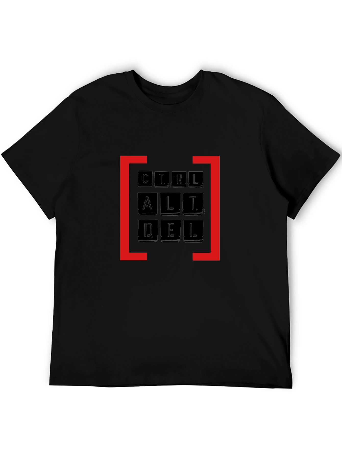 Ctrl Alt Del Graphic Tee - Black Cotton T-Shirt