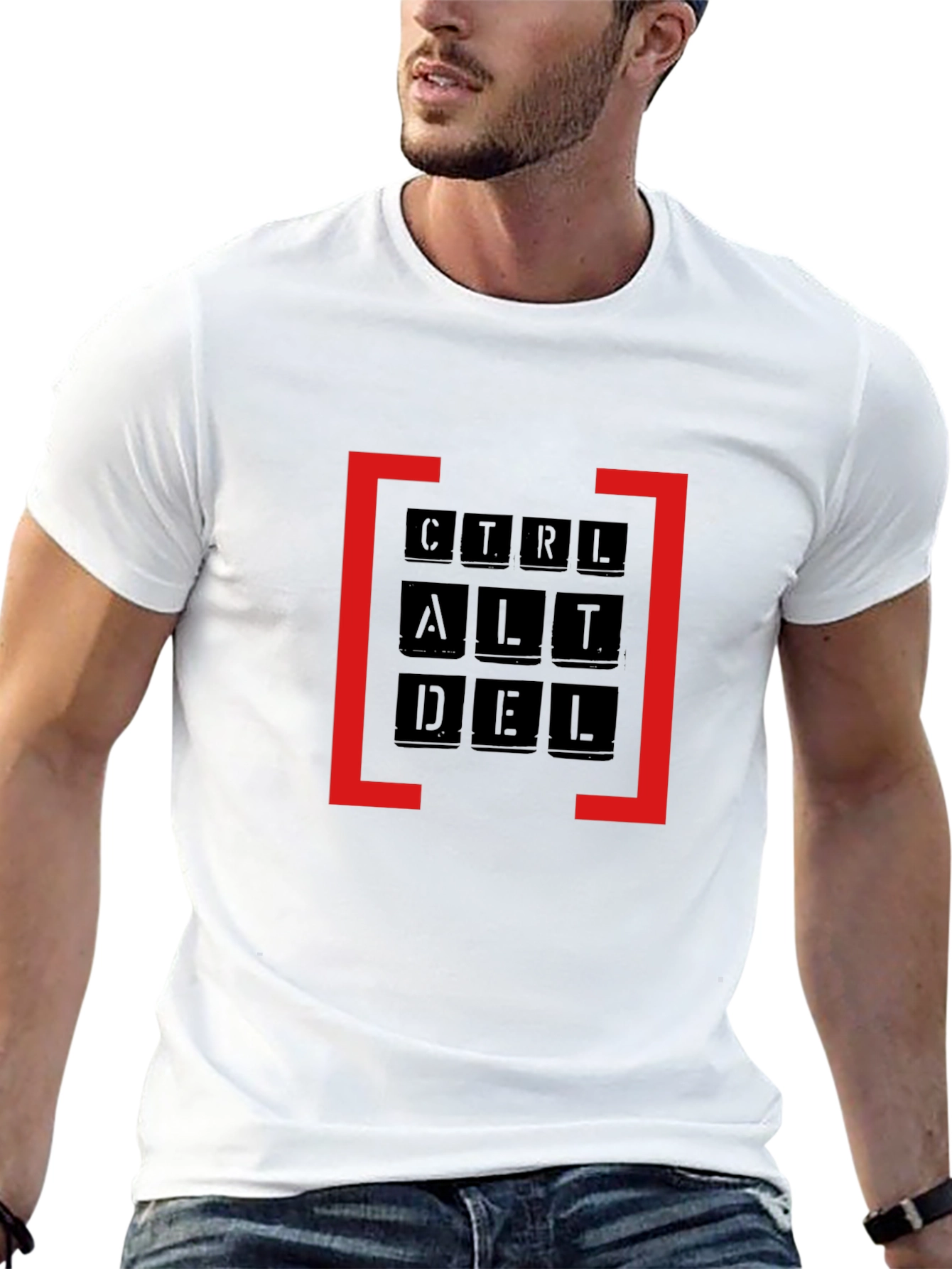 Ctrl Alt Del Graphic Tee - Black Cotton T-Shirt