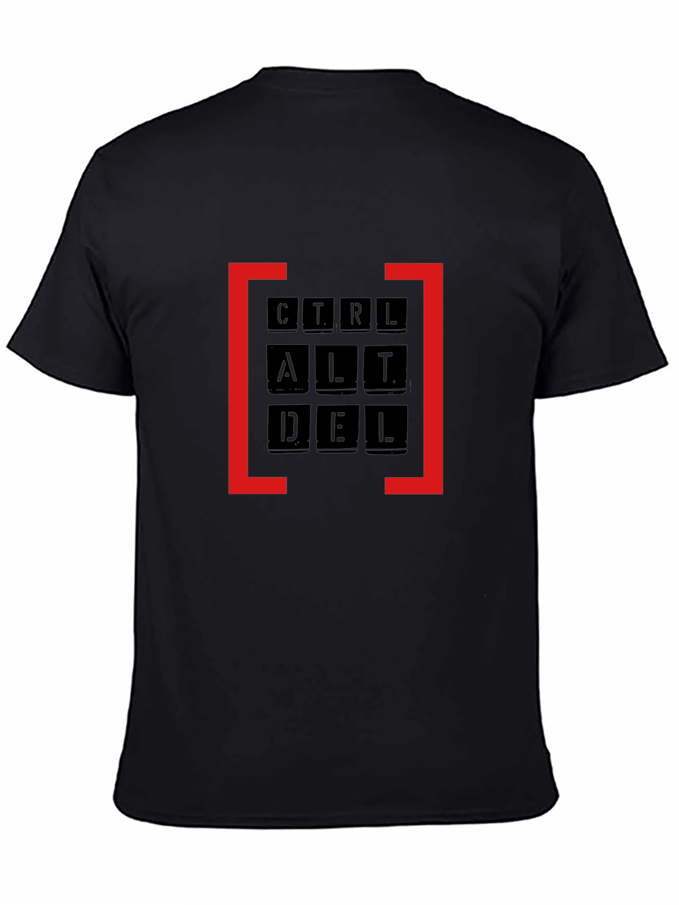 Ctrl Alt Del Graphic Tee - Black Cotton T-Shirt