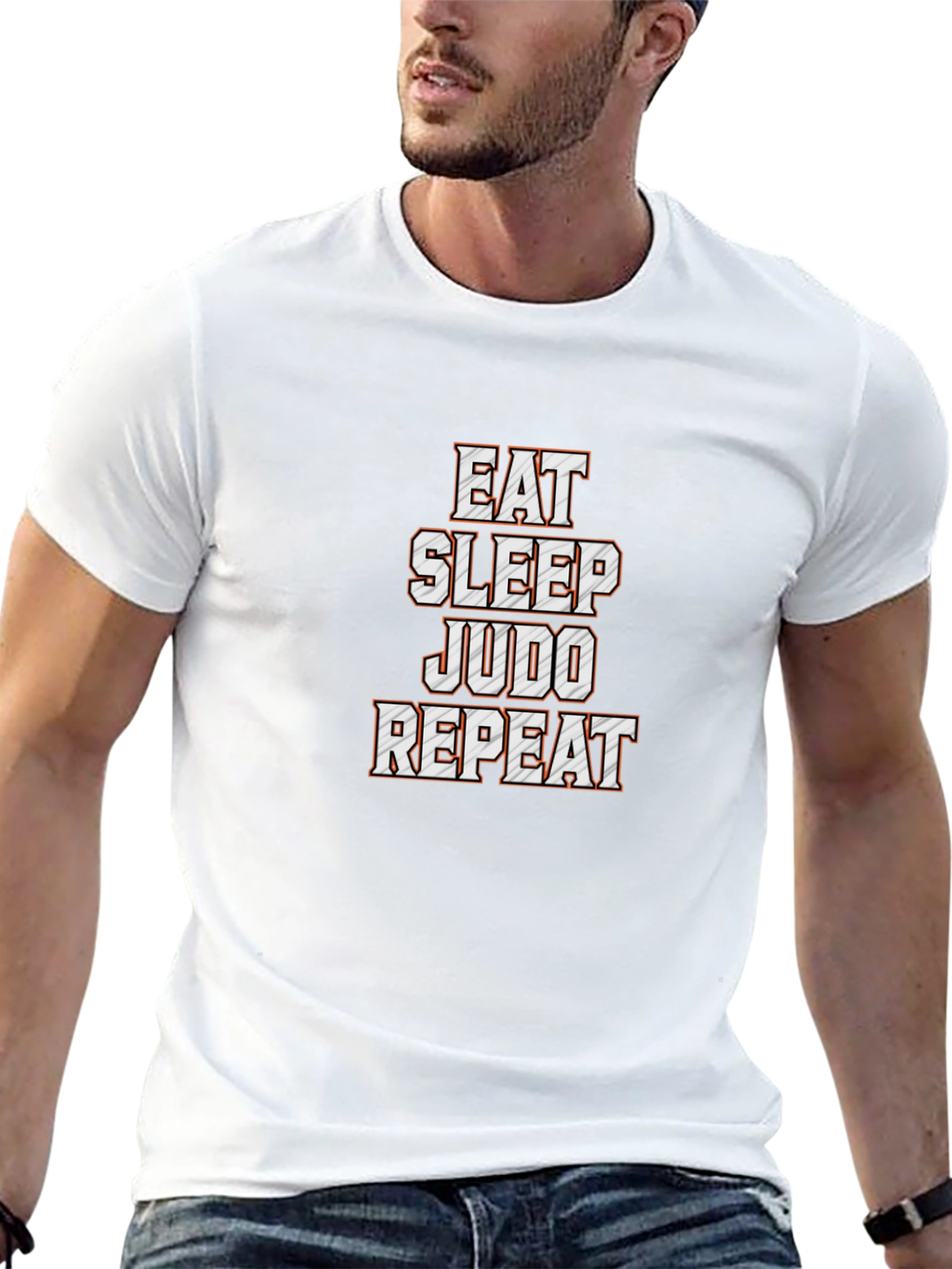 Eat Sleep Judo Repeat T-Shirt - Black