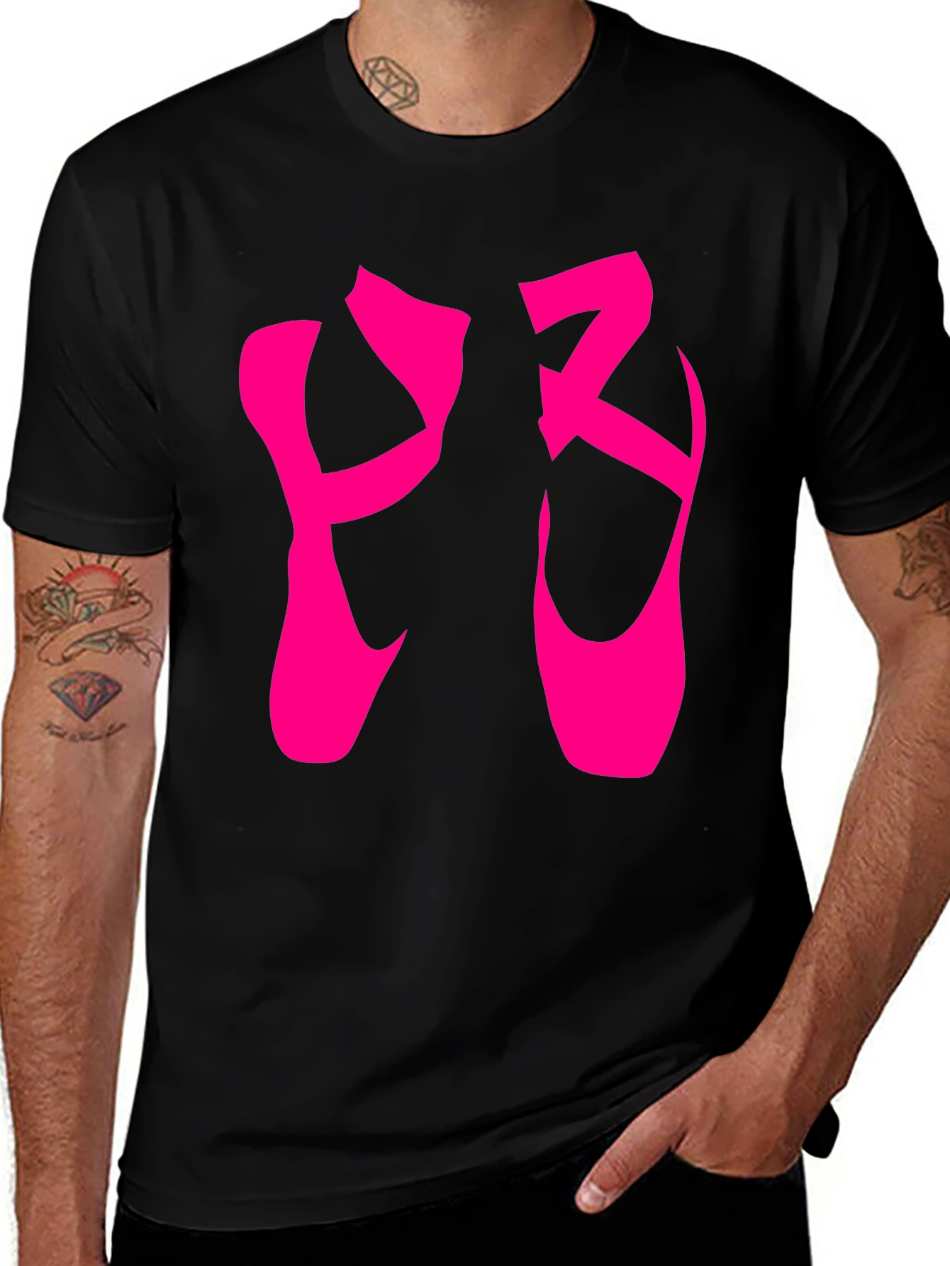Ballerina Shoes Graphic Tee - Stylish Dance Lover Shirt