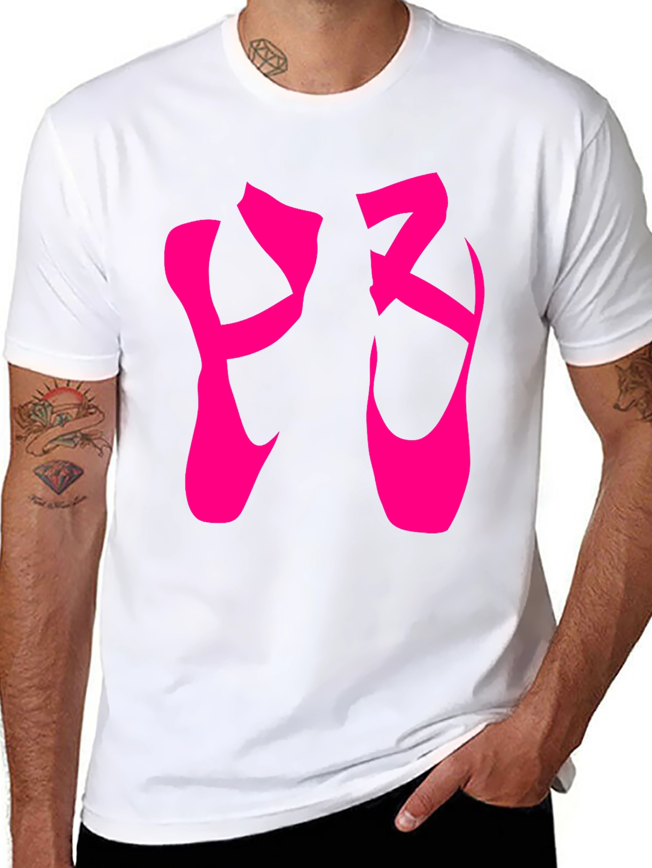 Ballerina Shoes Graphic Tee - Stylish Dance Lover Shirt