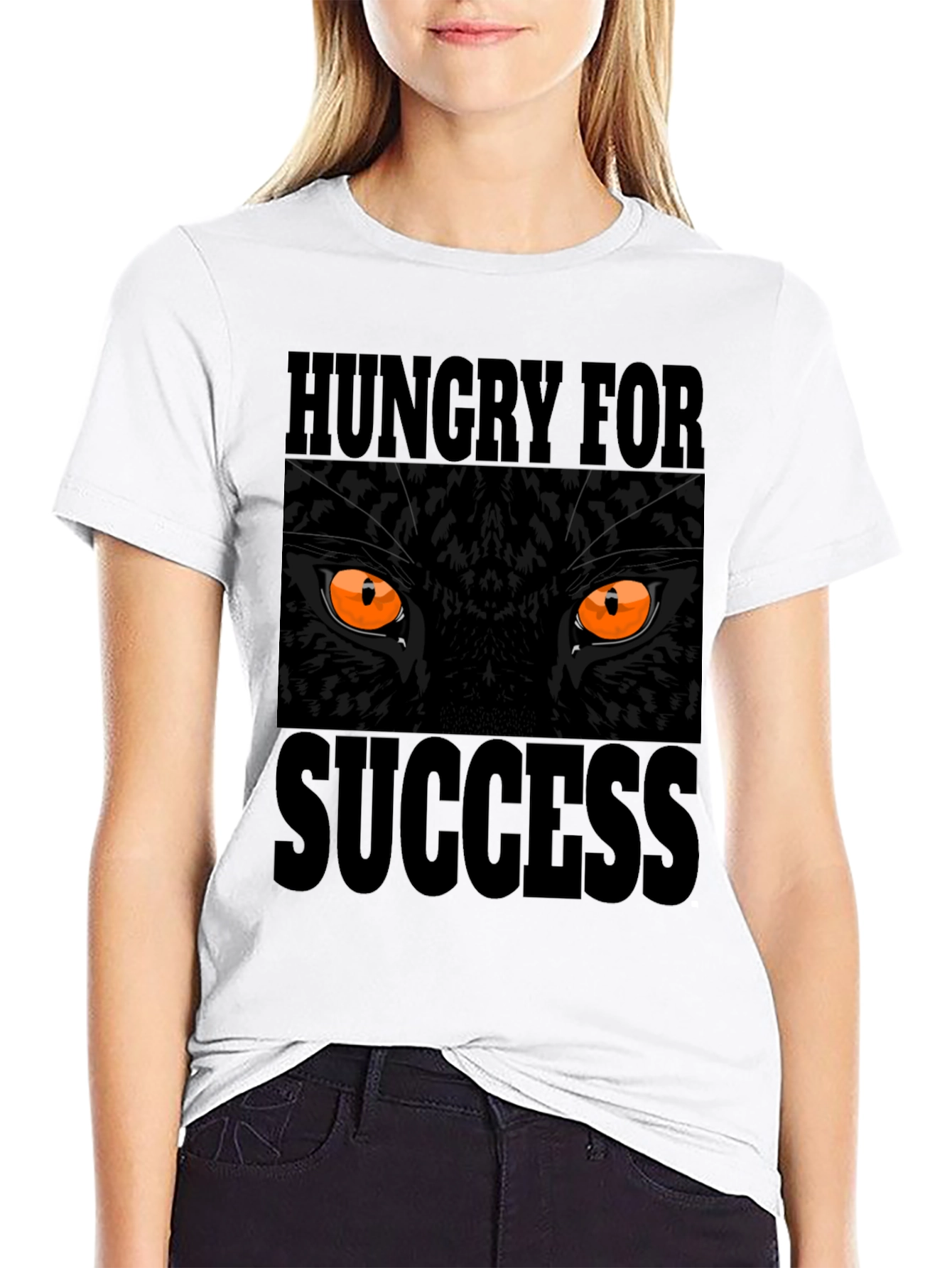 Hungry for Success Black Panther Graphic T-Shirt