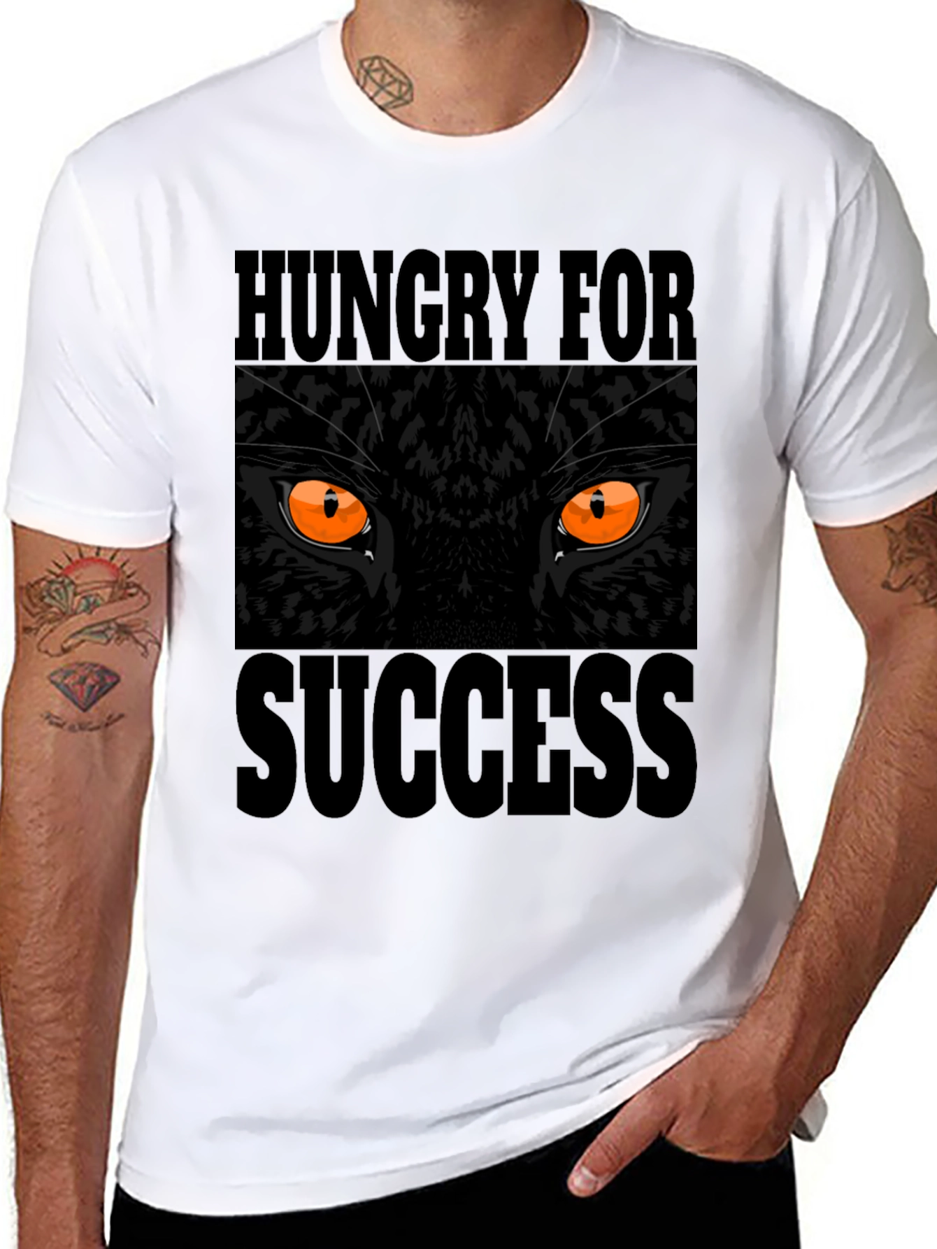 Hungry for Success Black Panther Graphic T-Shirt