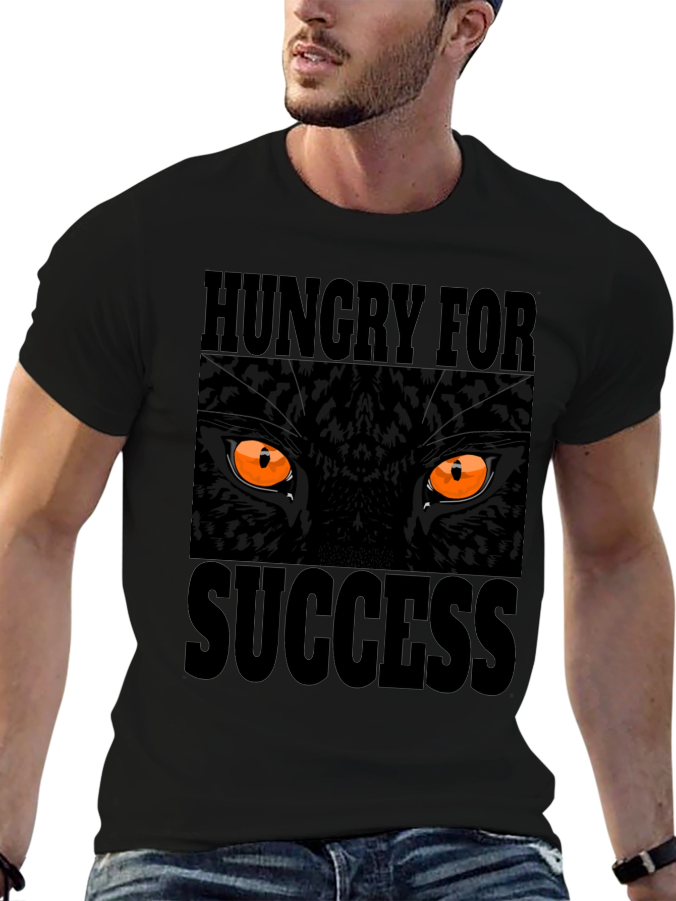 Hungry for Success Black Panther Graphic T-Shirt