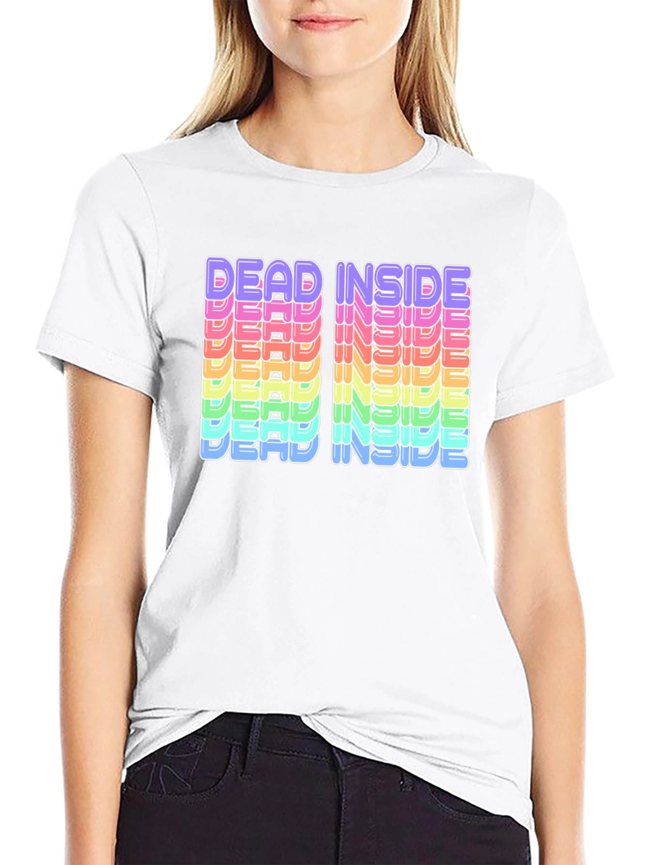 Dead Inside Rainbow T-Shirt